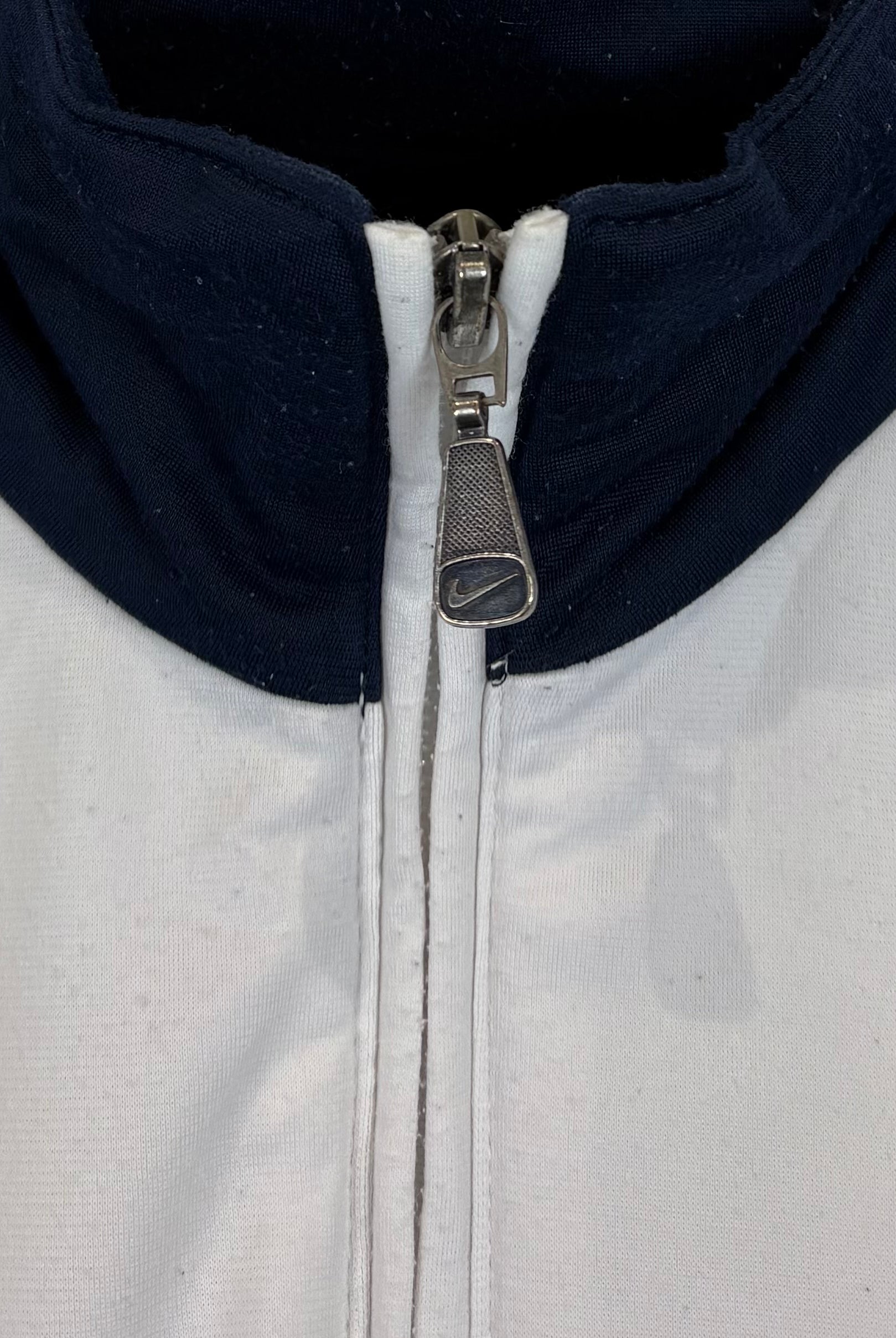 Nike 2000s Trainingsjacke Weiß Blau L - Vinverse