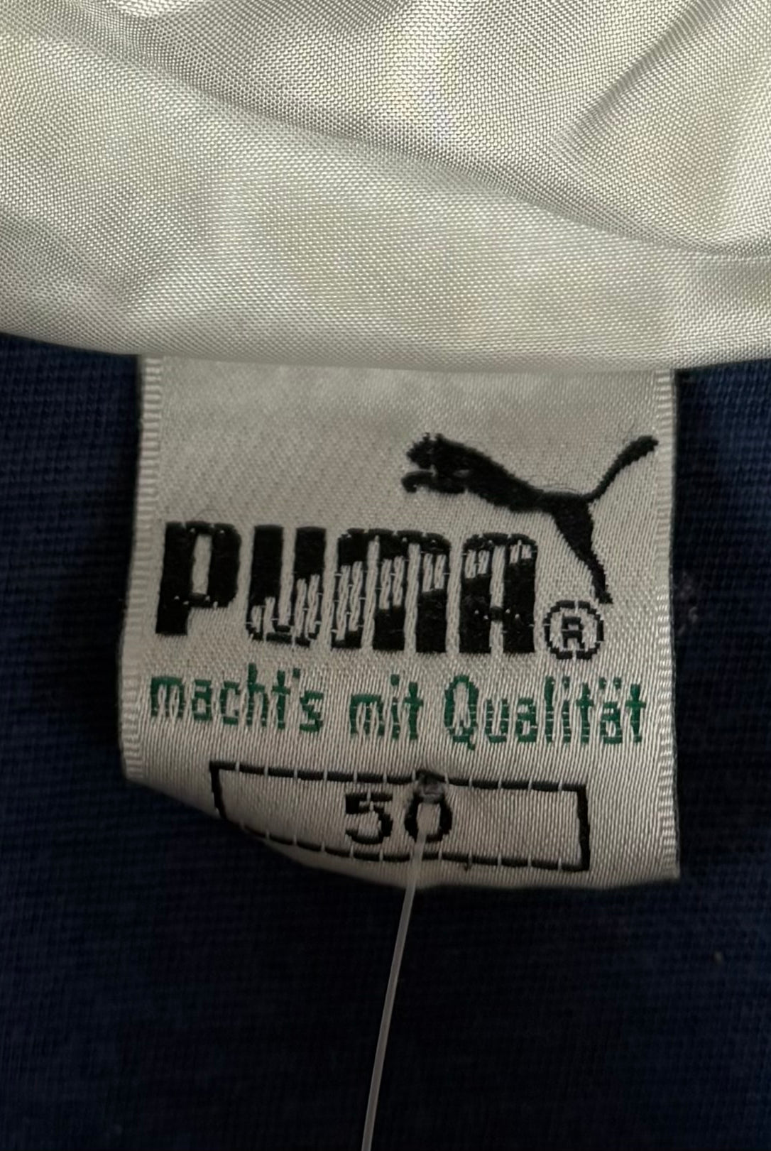 Puma 90s Vintage Trainingsjacke Weiß Blau M - Vinverse