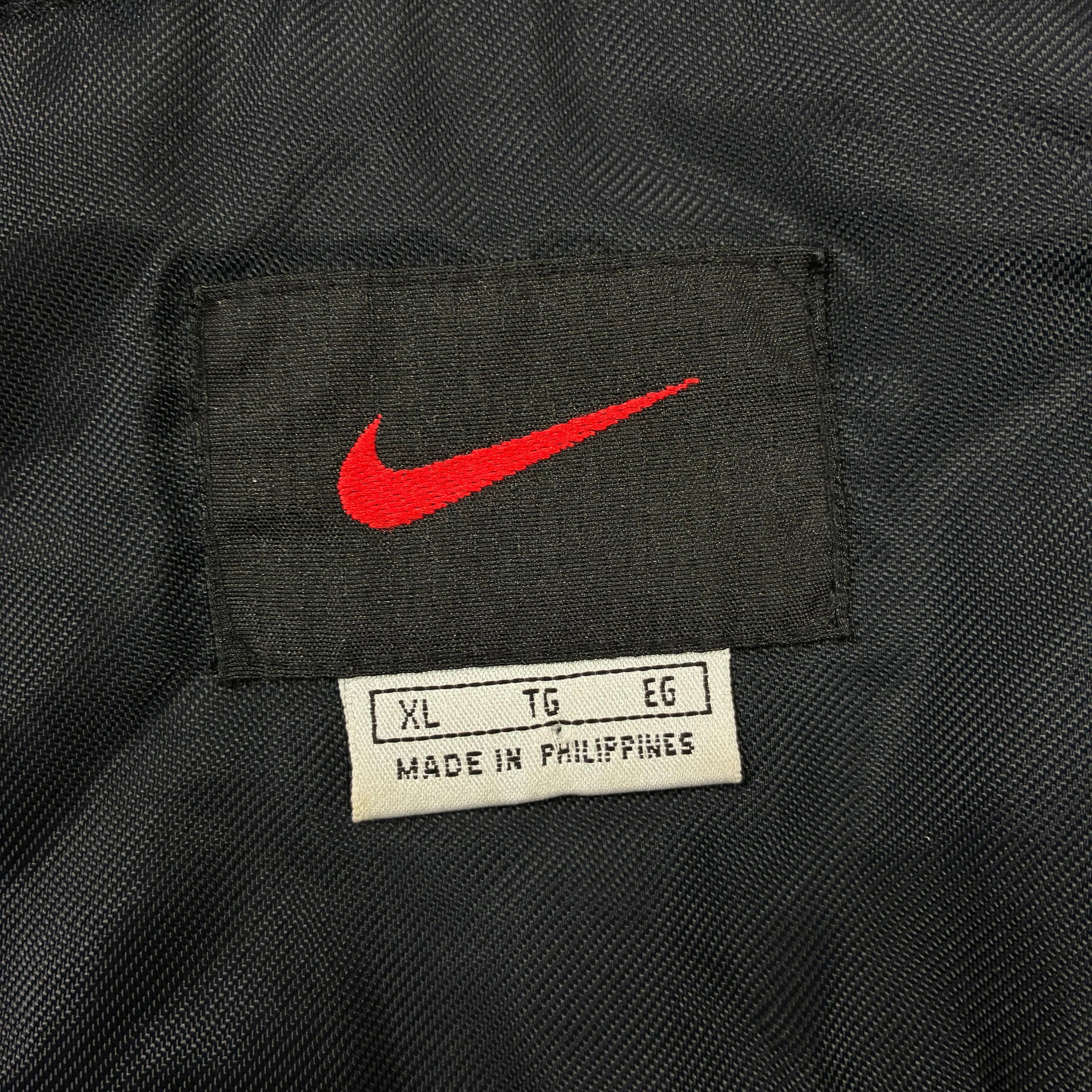 Nike 90s Vintage Windbreaker Innenfleece Schwarz XL - Vinverse