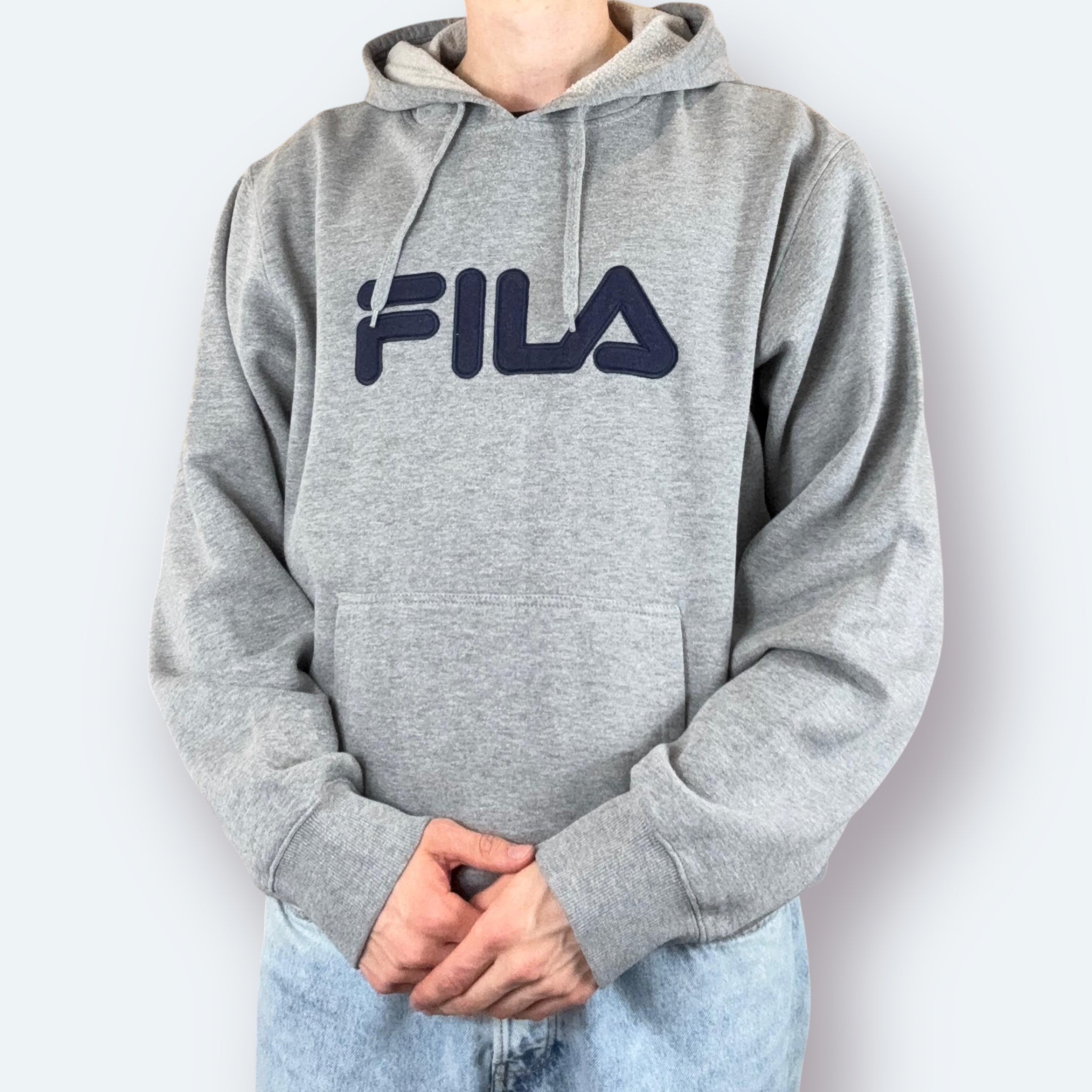 Fila Big Logo Embroidered Hoodie L - Vinverse