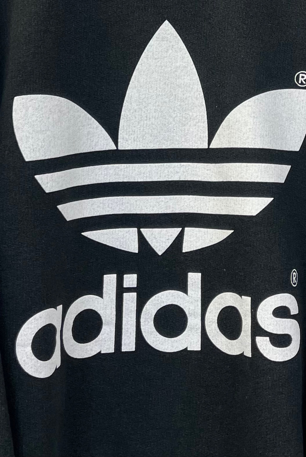 Adidas 80er Vintage Print Sweater Schwarz XL - Vinverse