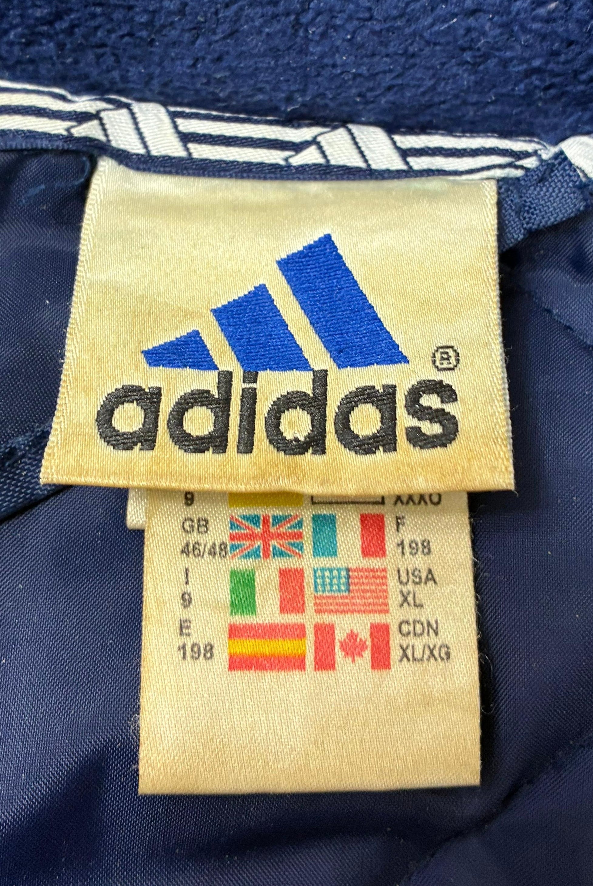 Adidas 2000 Puffer Jacke Übergang Blau XL - Vinverse