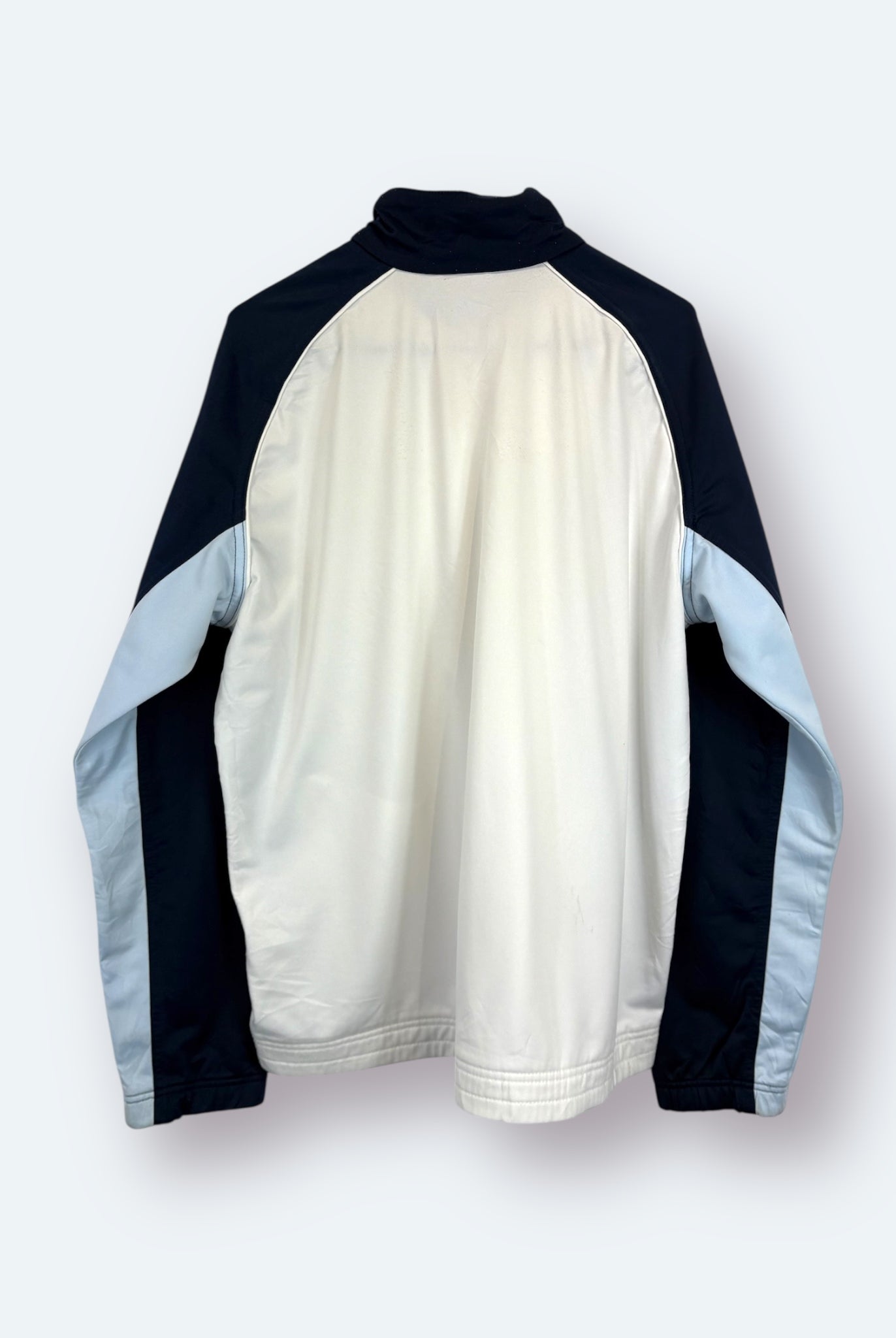 Nike 2000s Trainingsjacke Weiß Blau L - Vinverse