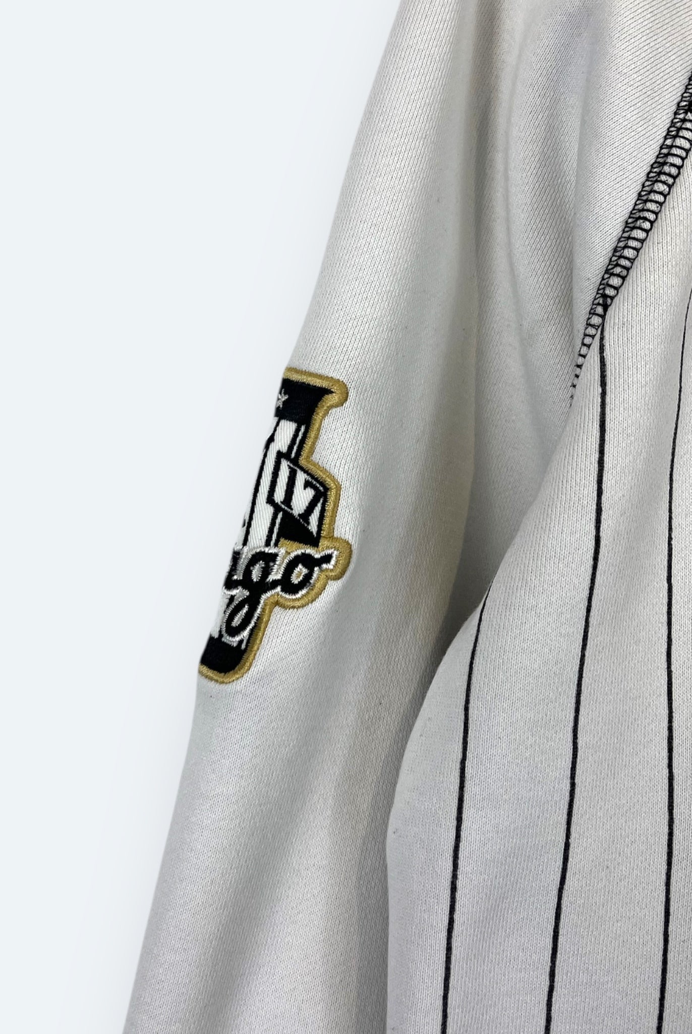 Majestic White Sox Zip Hoodie bestickt Weiß S - Vinverse
