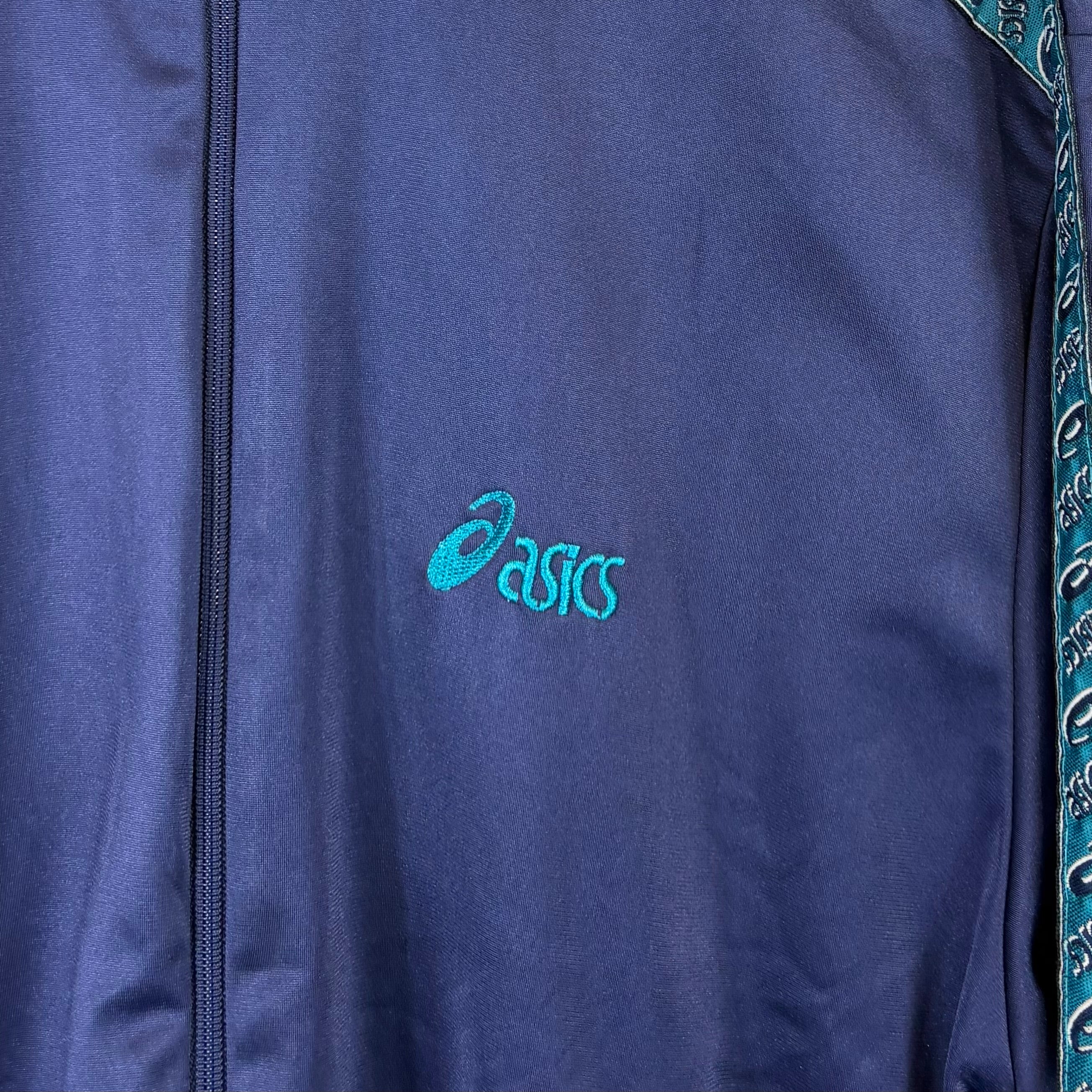 Asics 90s Vintage Trainingsjacke Marineblau S - Vinverse
