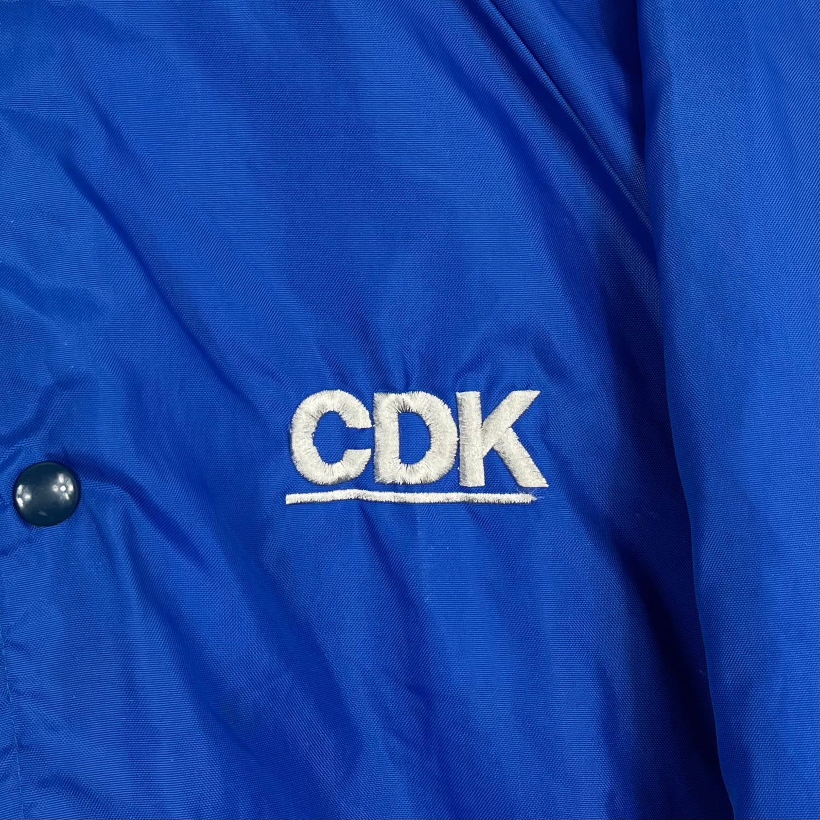 Vintage Varsity Satin Jacke CDK bestickt XL - Vinverse