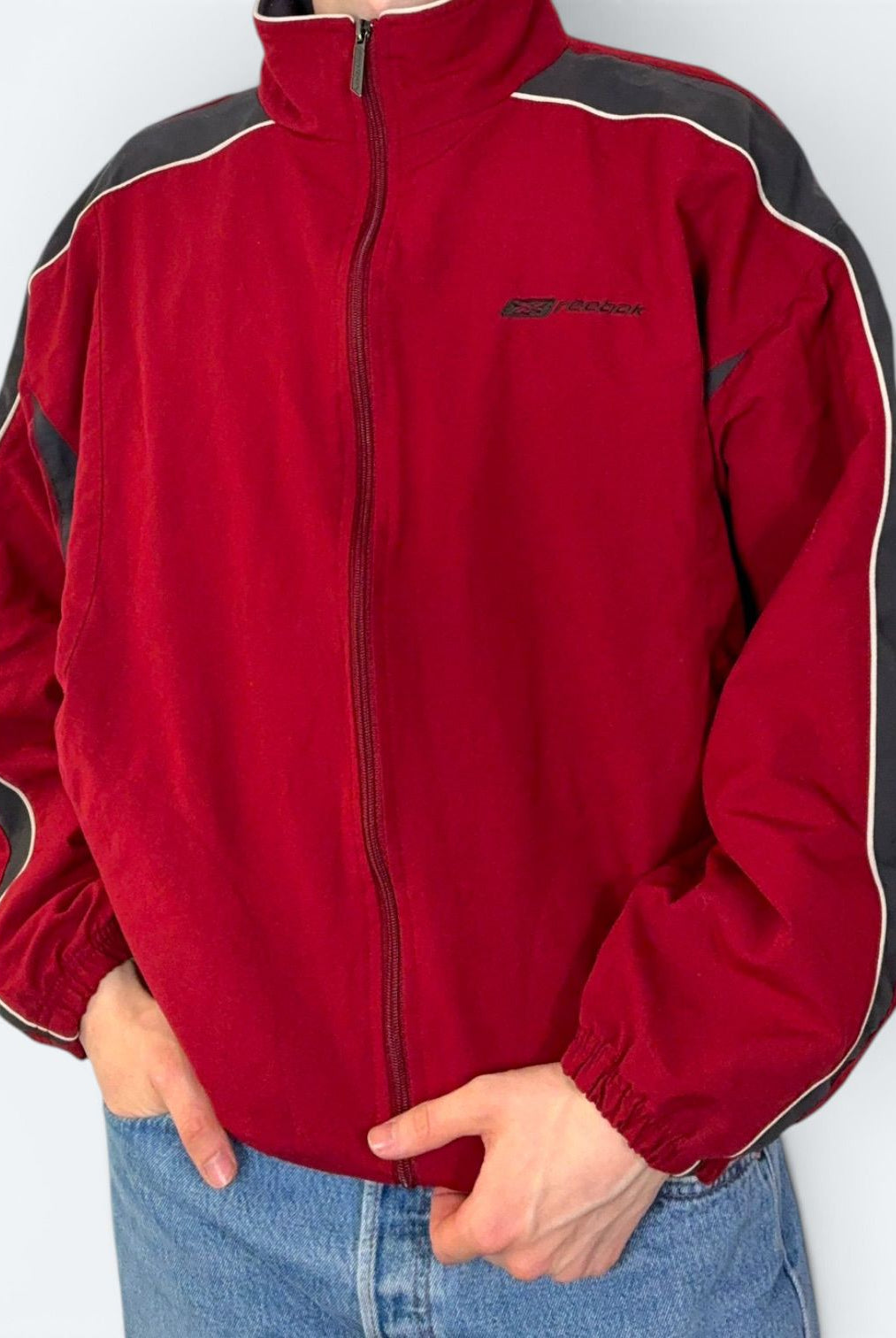 Reebok Vintage Trainingsjacke Rot L - Vinverse