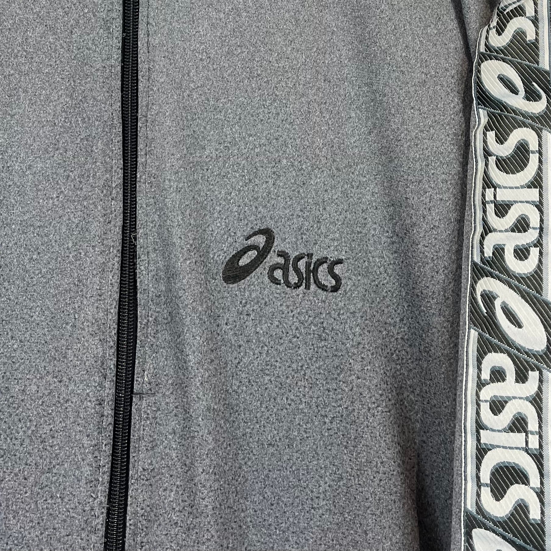 Acics 2000er Trainingsjacke bestickt Grau XL - Vinverse