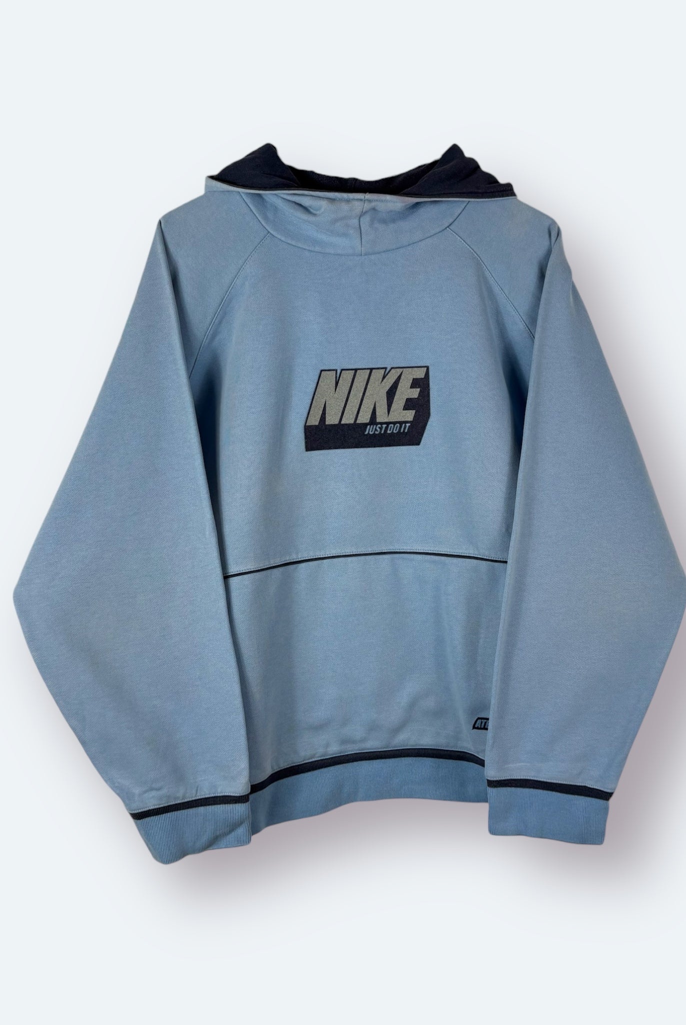 Nike 2000s Print Hoodie Blau S - Vinverse