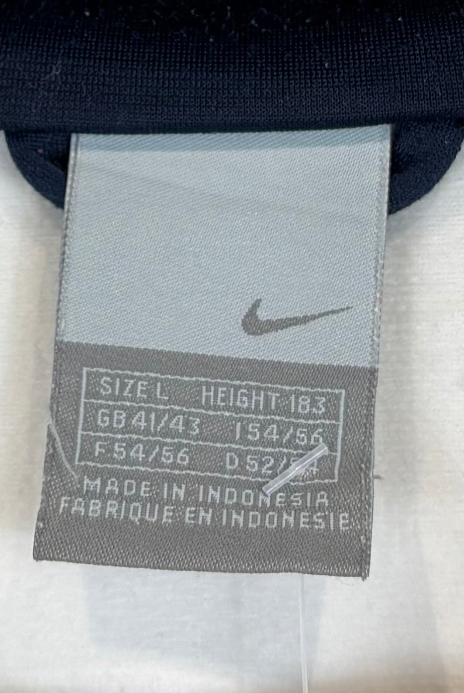 Nike 2000s Trainingsjacke Weiß Blau L - Vinverse