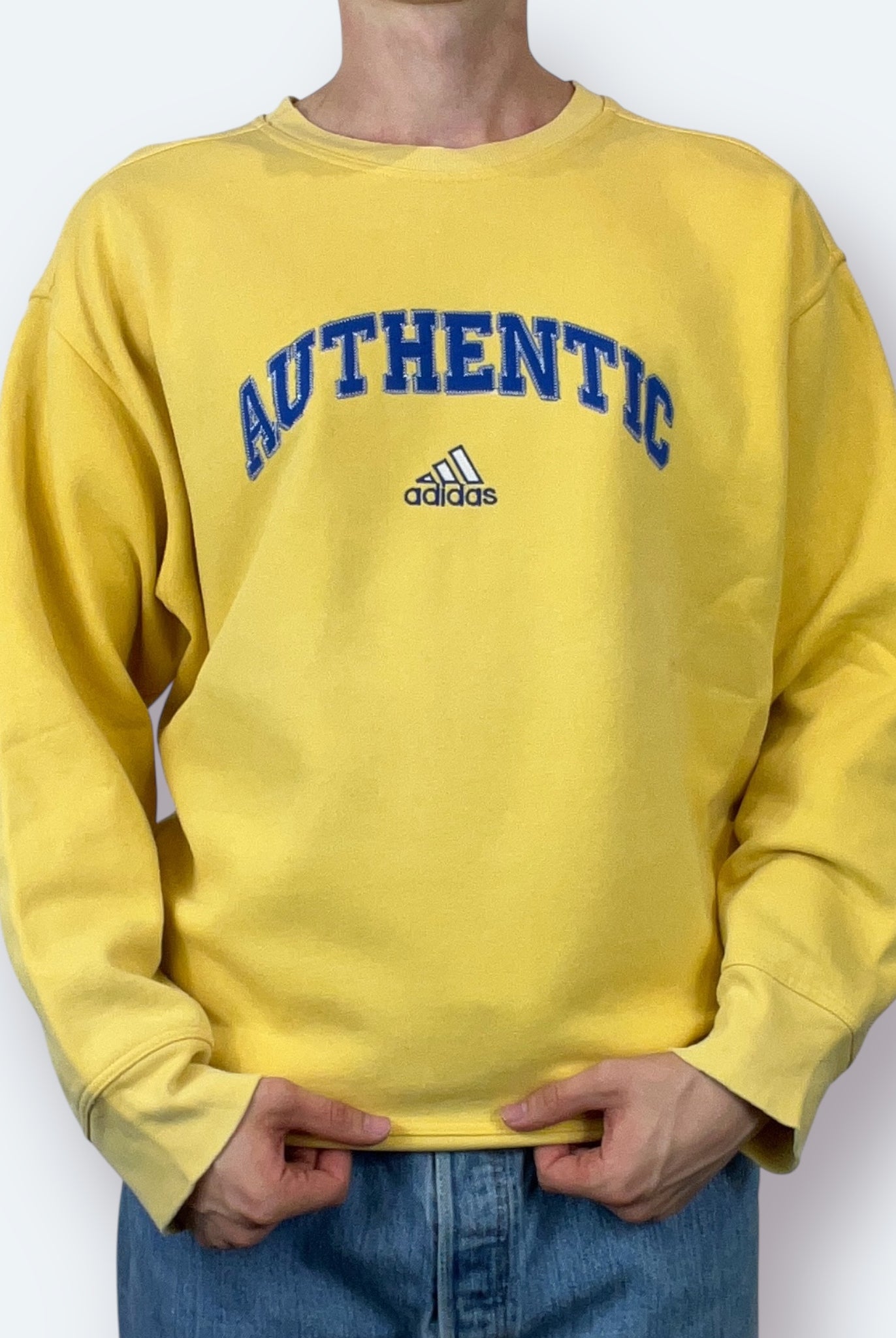 Adidas Authentic Vintage Sweater Gelb L - Vinverse