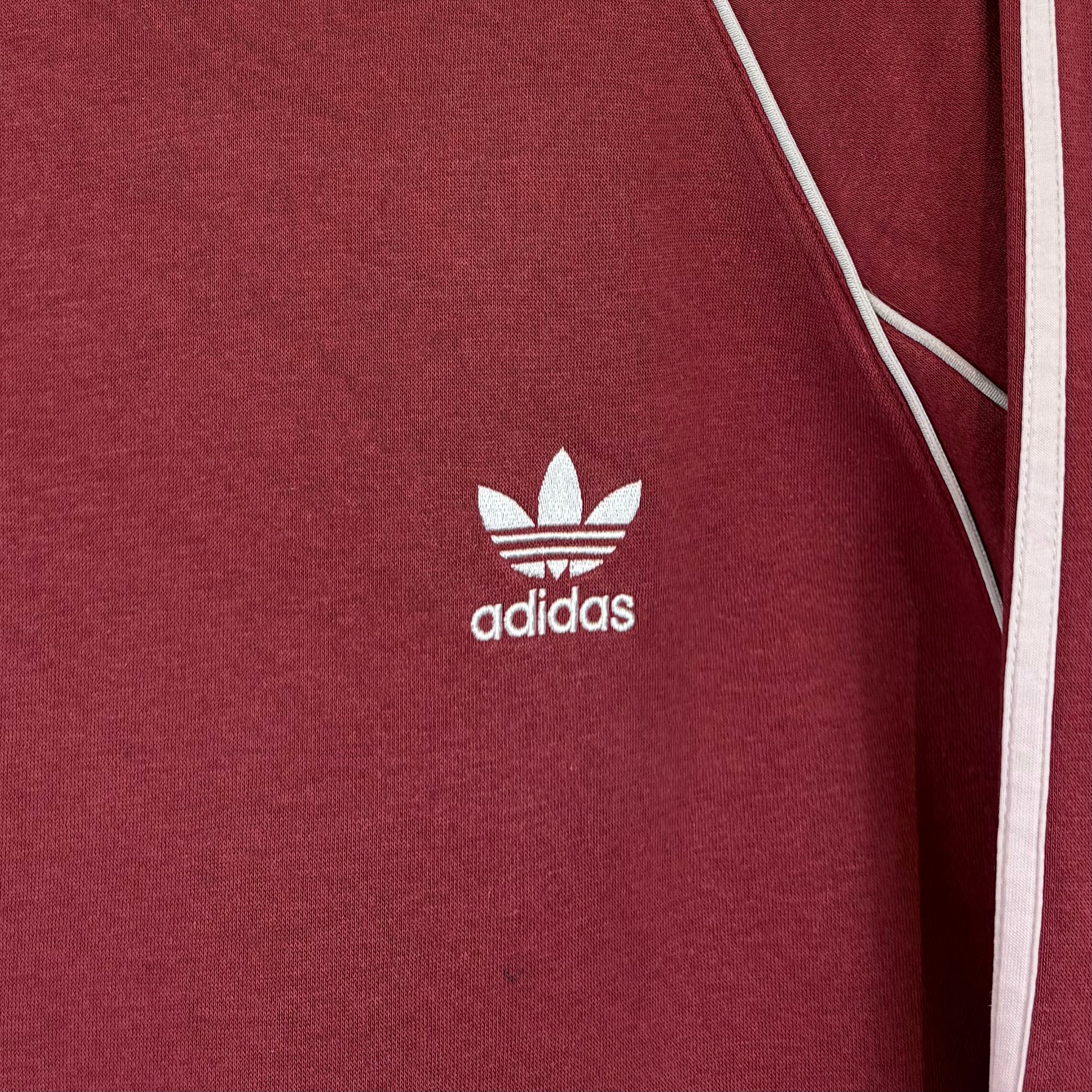 Adidas Trefoil Retro Hoodie Rot S - Vinverse