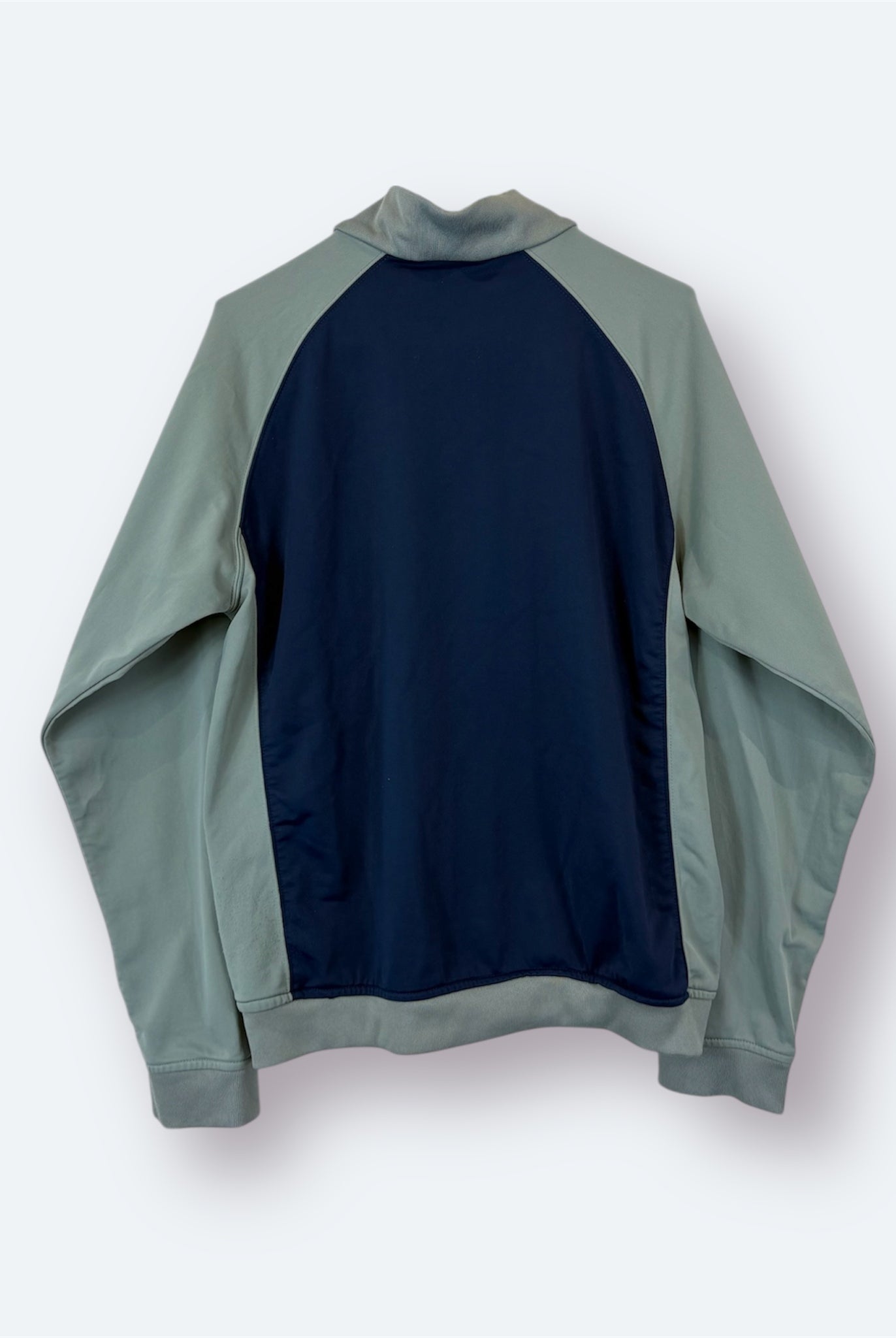 Nike 2000s Y2K Trainingsjacke Marineblau Grau S - Vinverse