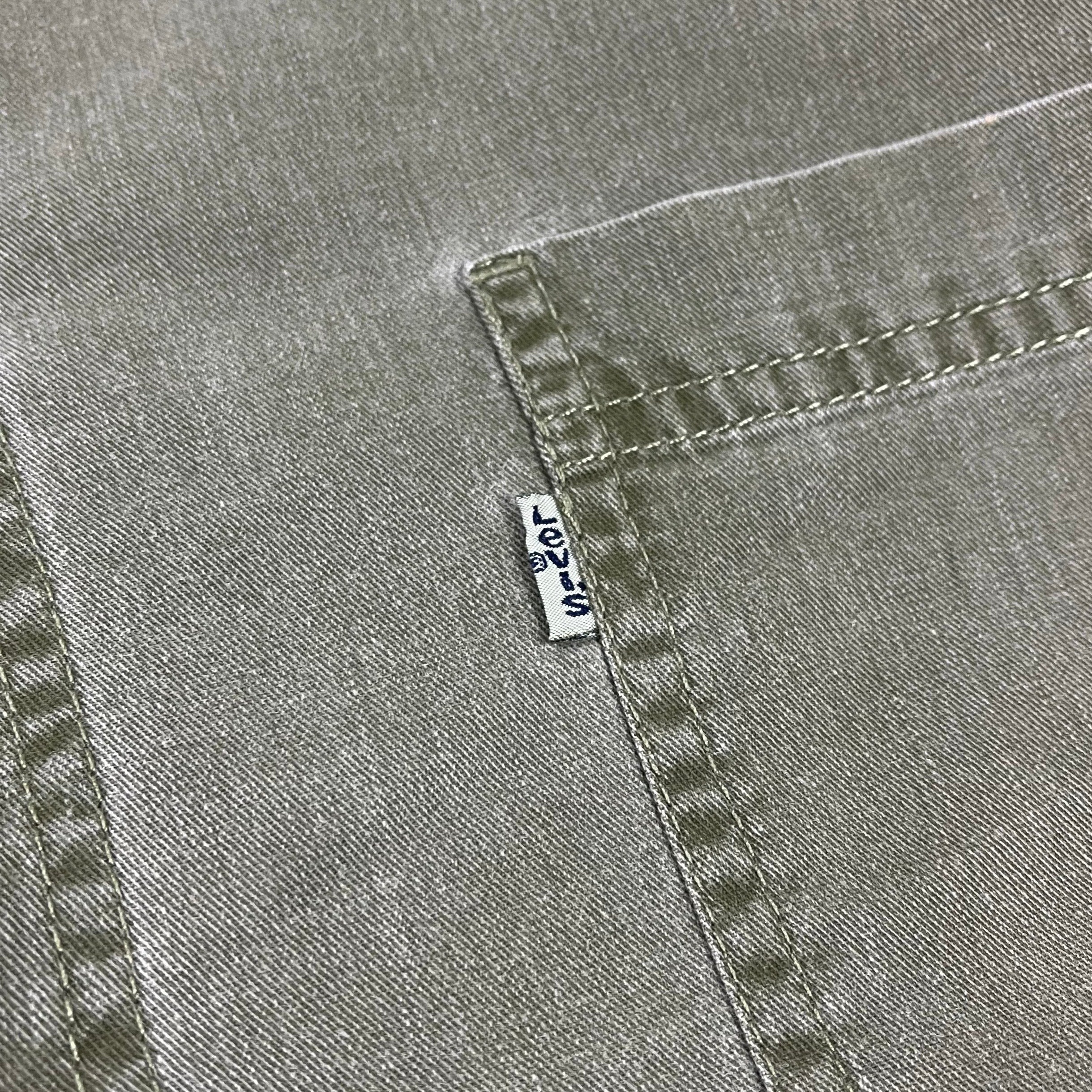 Levis Vintage Hemd Cropped Khaki L - Vinverse