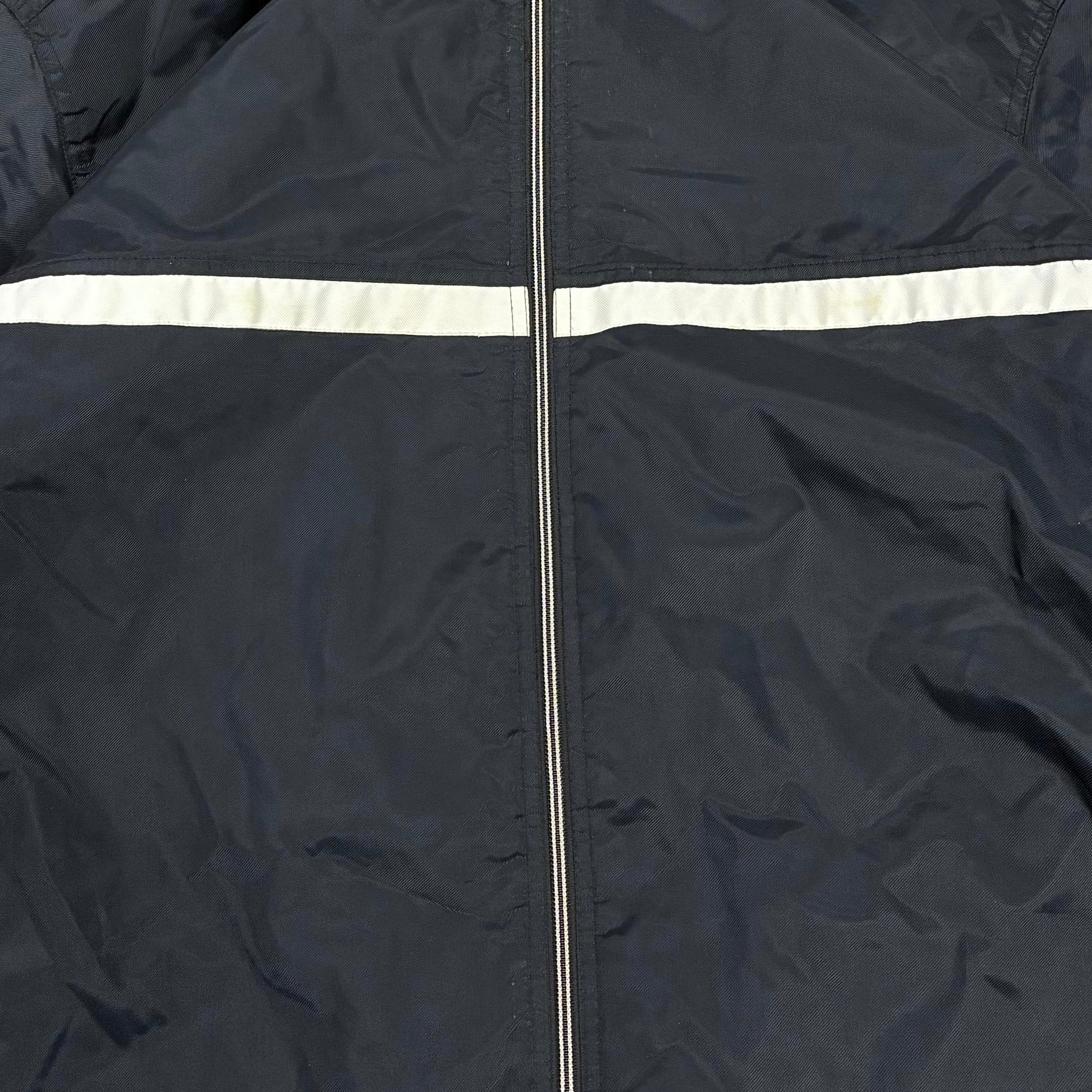 Nike 90s Vintage Windbreaker Innenfleece Schwarz XL - Vinverse