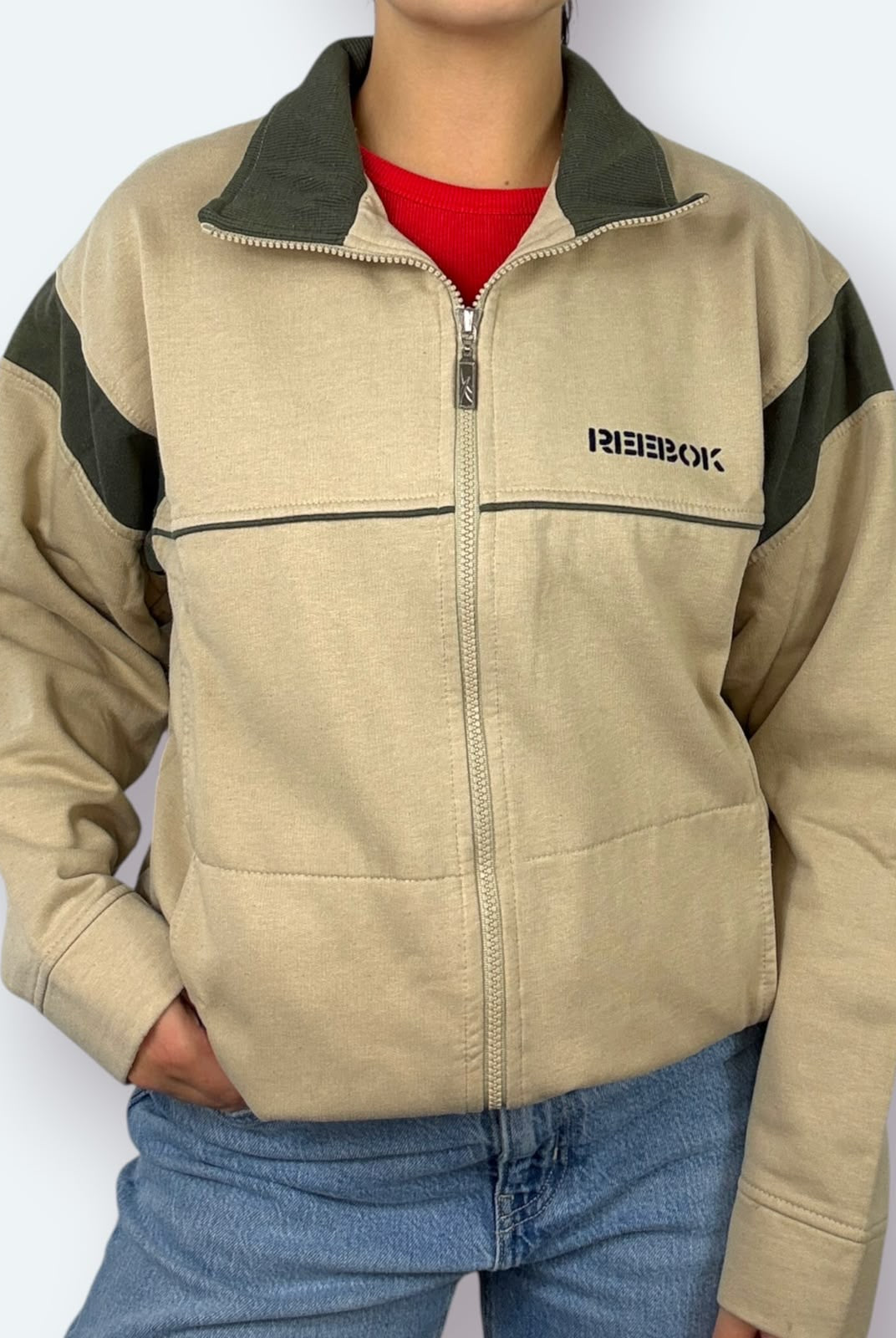 Reebok Vintage Sweatjacke Beige