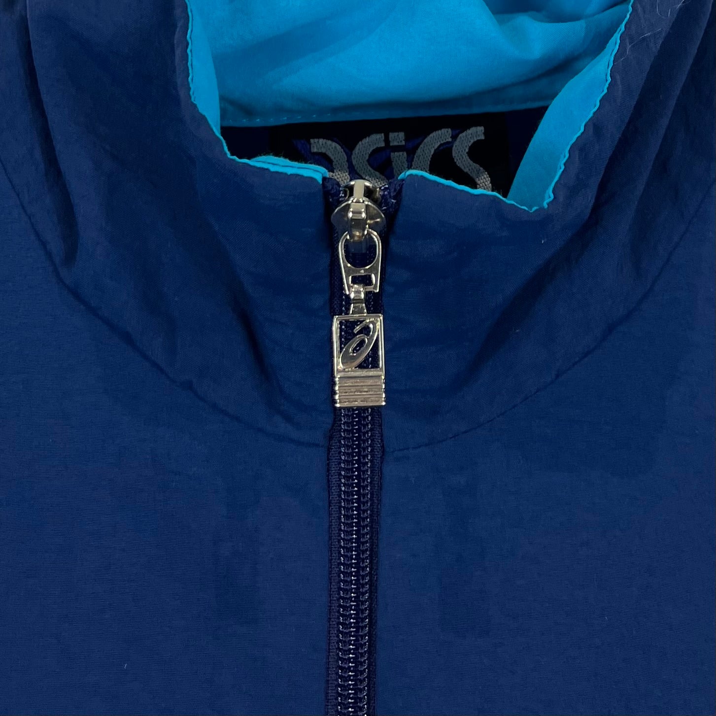 Acics 90er Vintage Trainingsjacke Blau L - Vinverse