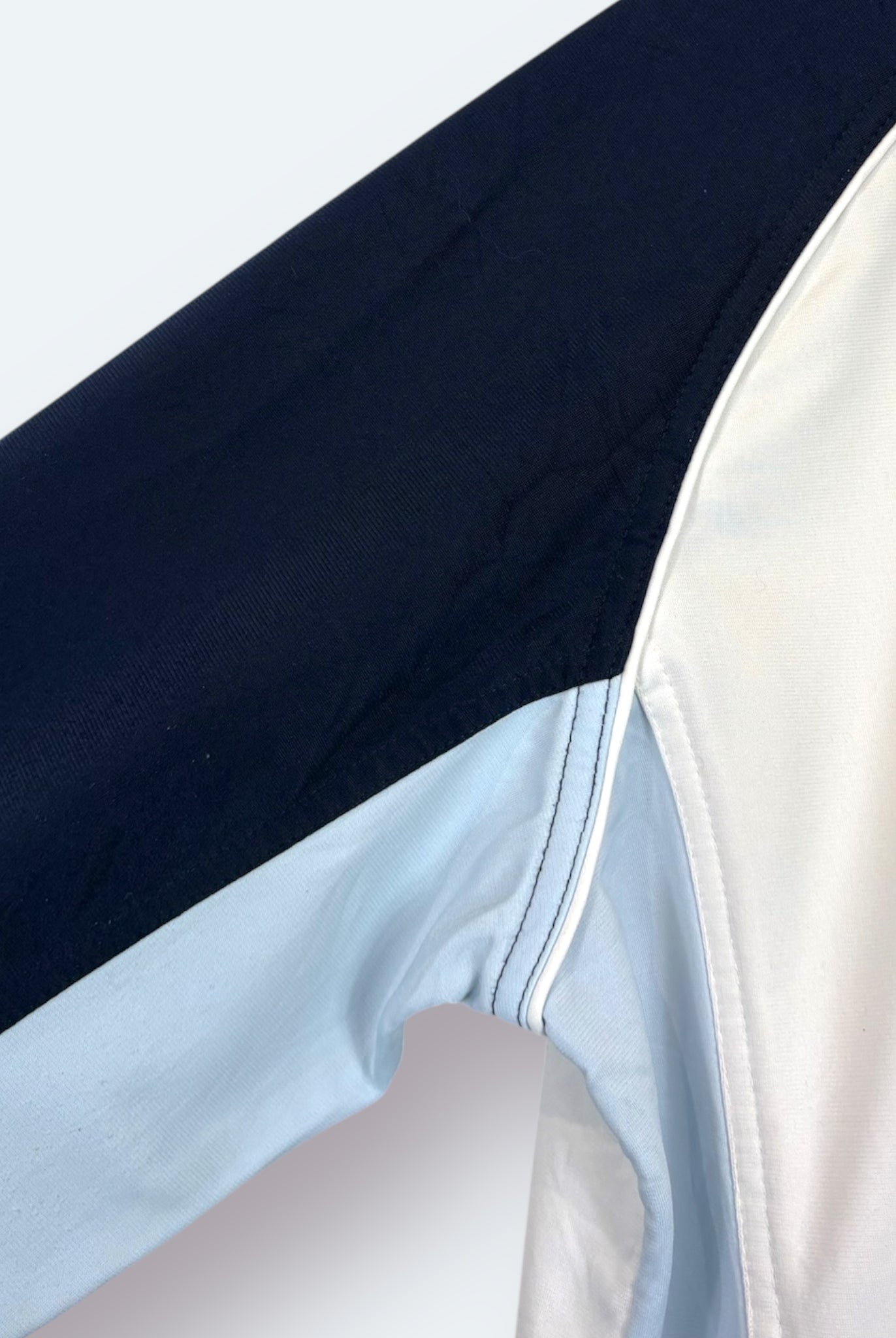 Nike 2000s Trainingsjacke Weiß Blau L - Vinverse