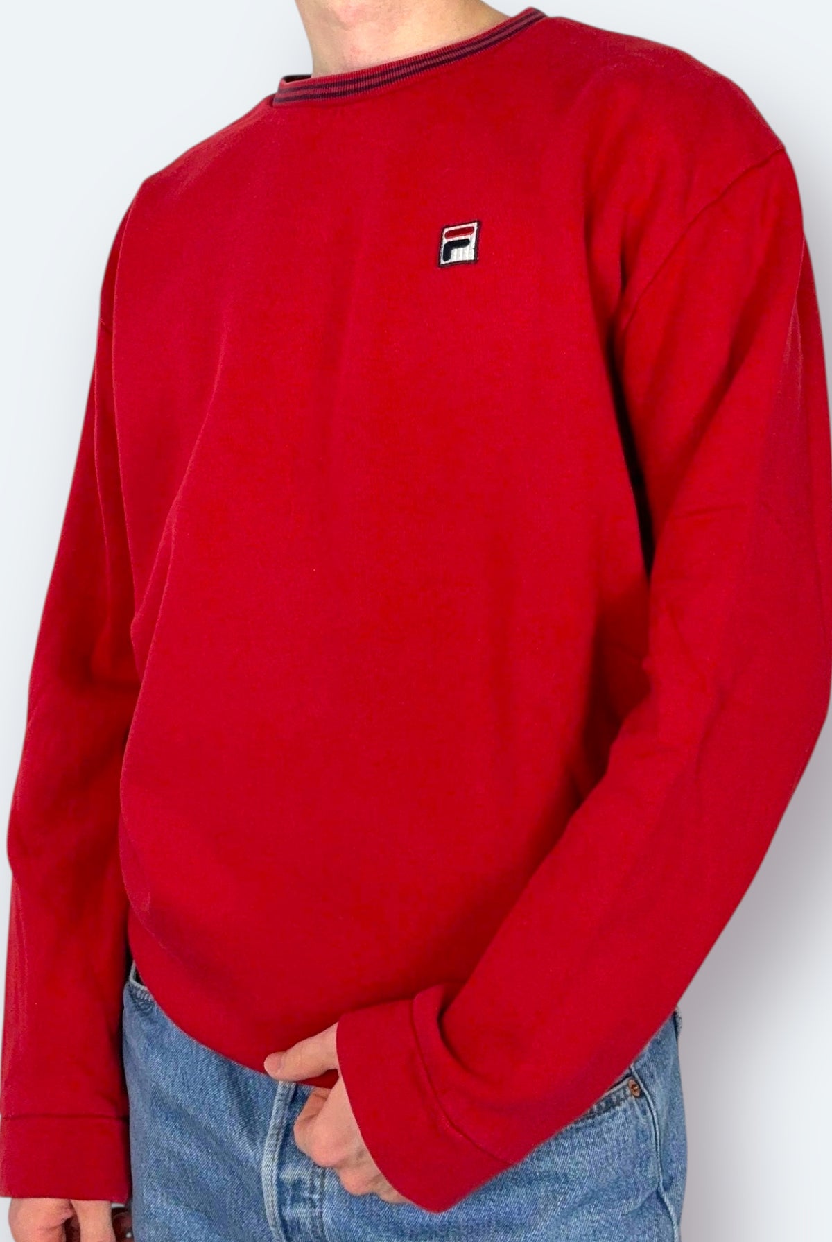 Fila 90s Vintage Sweater Rot XXL - Vinverse