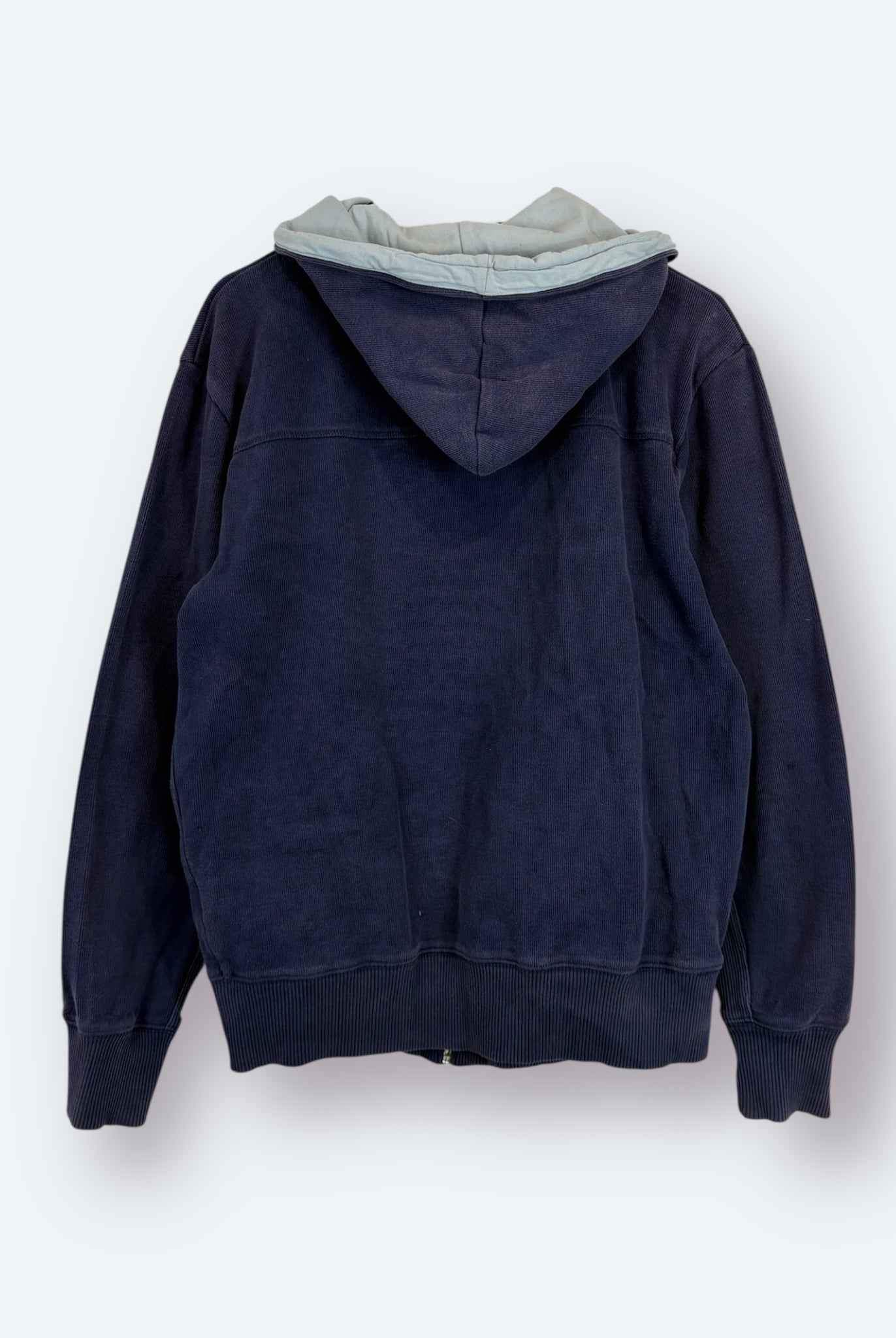 Yves Saint Laurent Vintage Zip Hoodie Marineblau S - Vinverse
