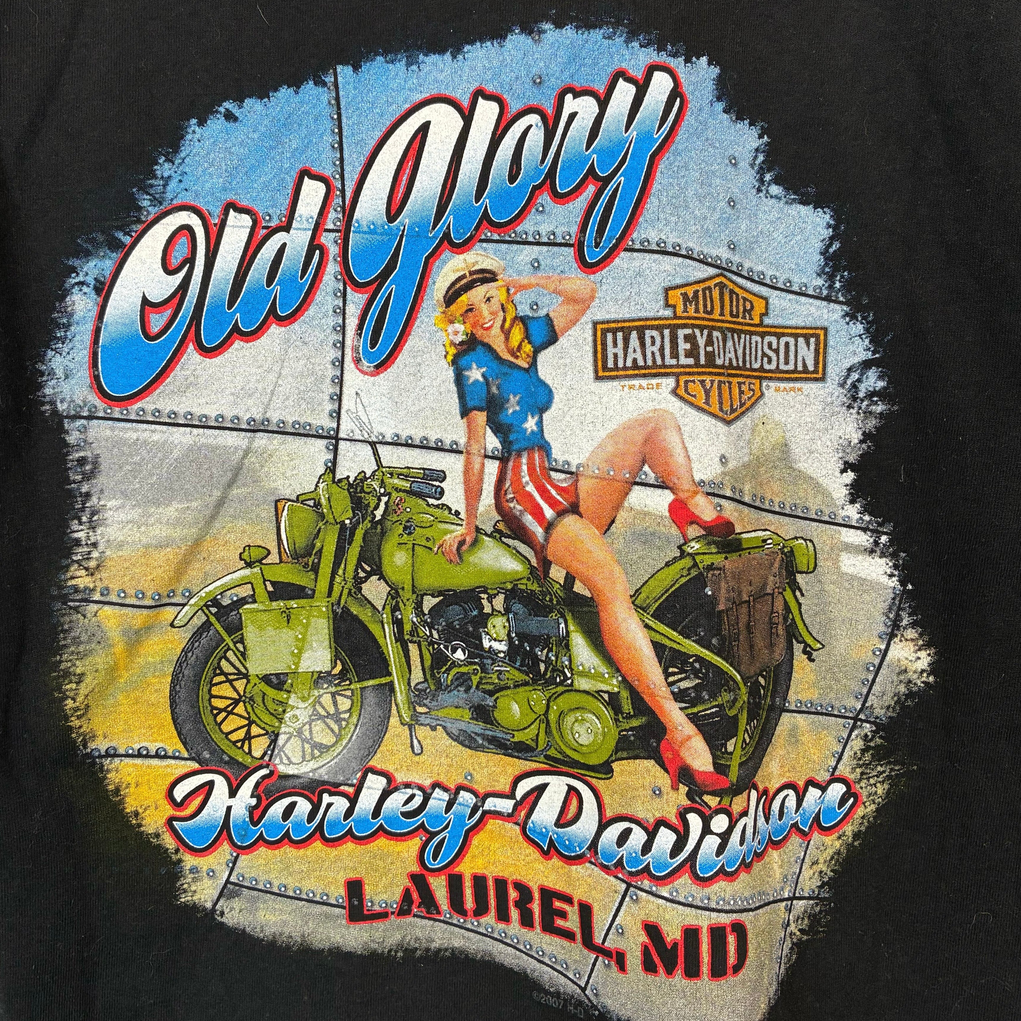 Harley Davidson T-Shirt mit Backprint S - Vinverse