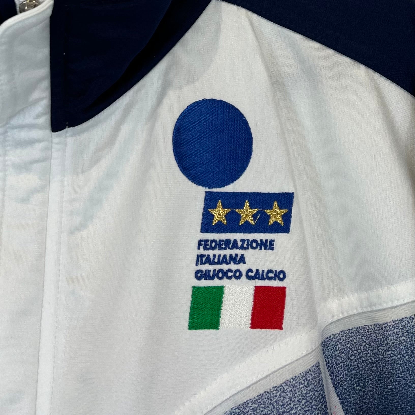 Diadora 1994 Vintage Italien World Cup Pre Match Trainingsjacke Weiß XL - Vinverse