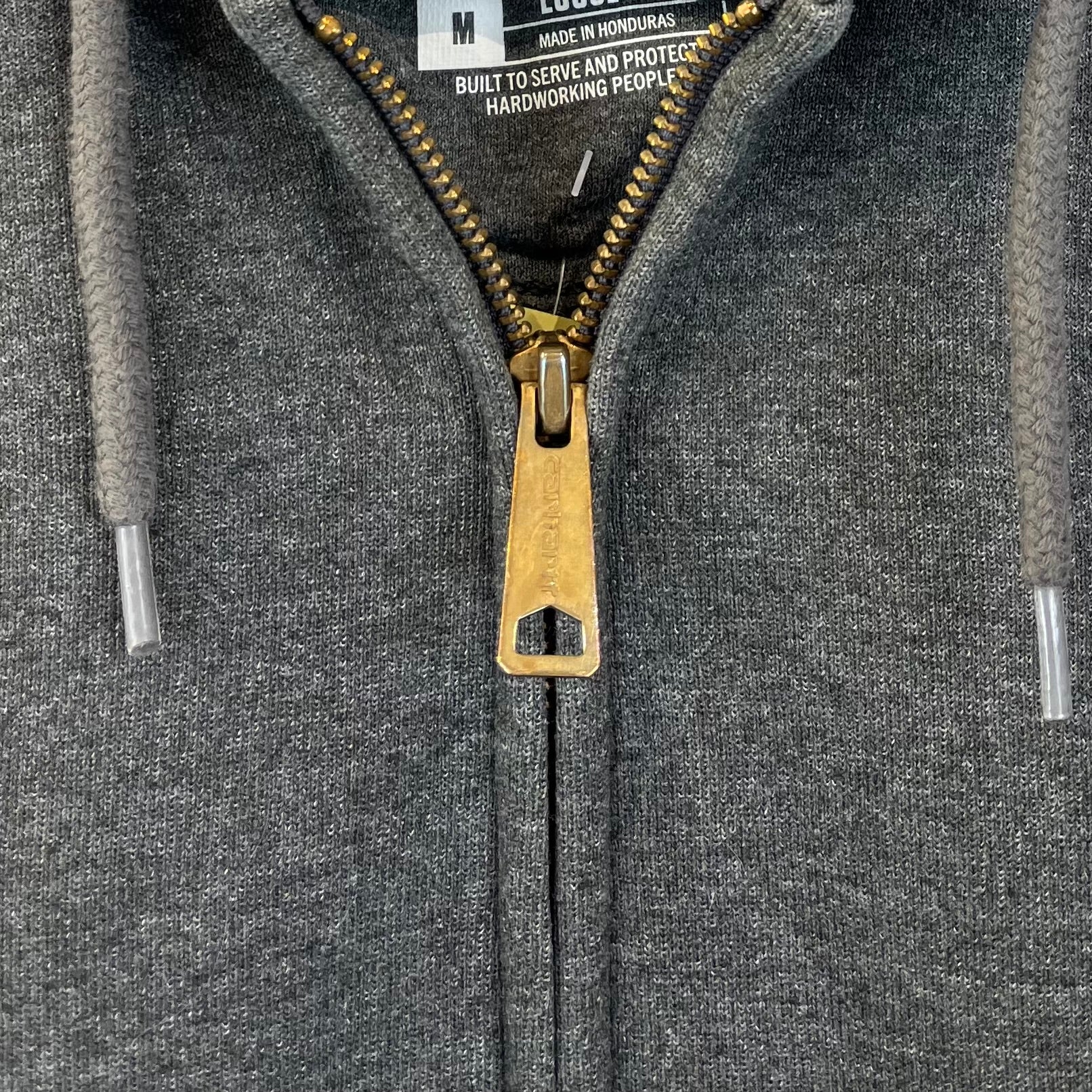 Carhartt Small Logo Embroidered Zip Hoodie M - Vinverse