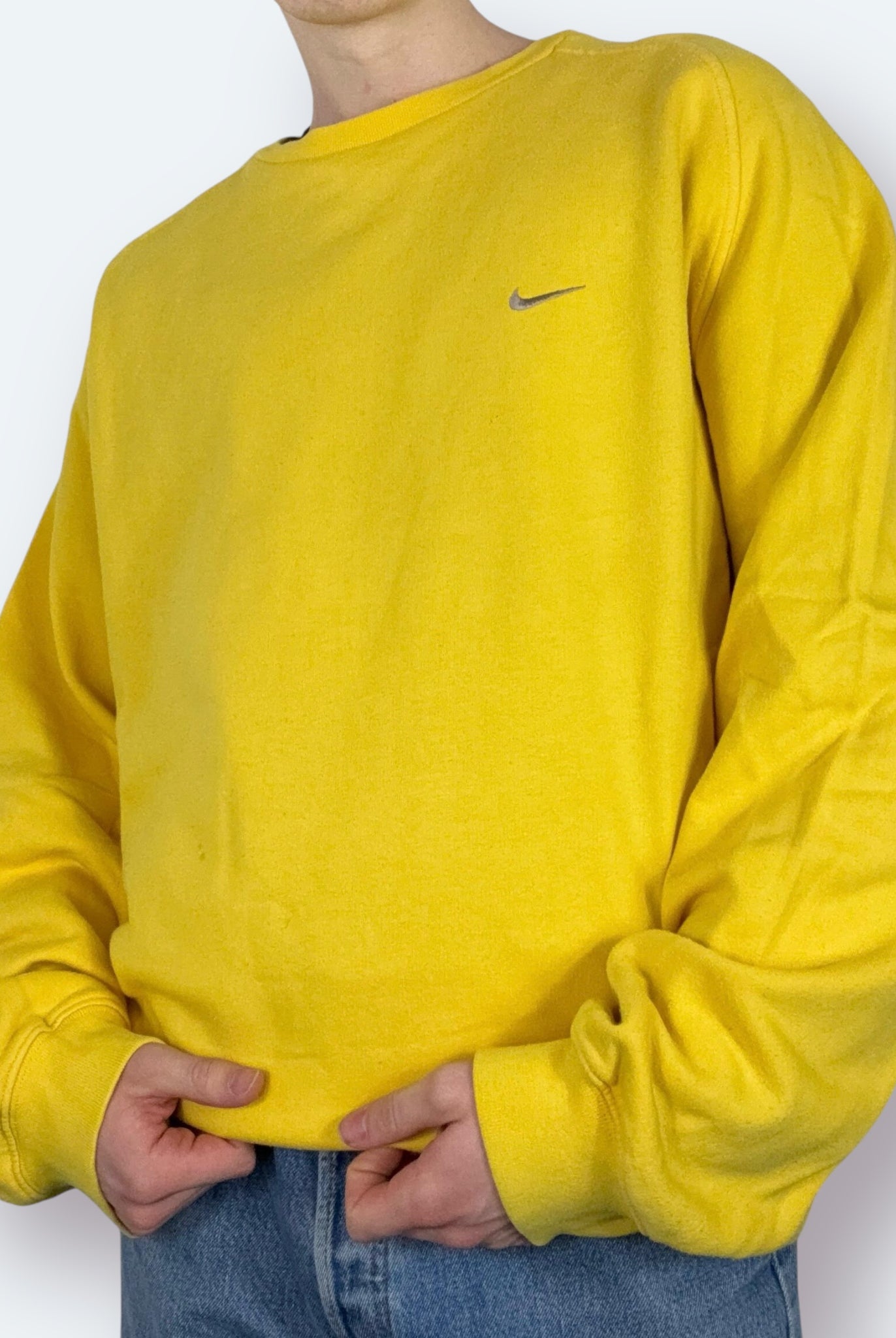 Nike 2000s Sweater Gelb XXL - Vinverse