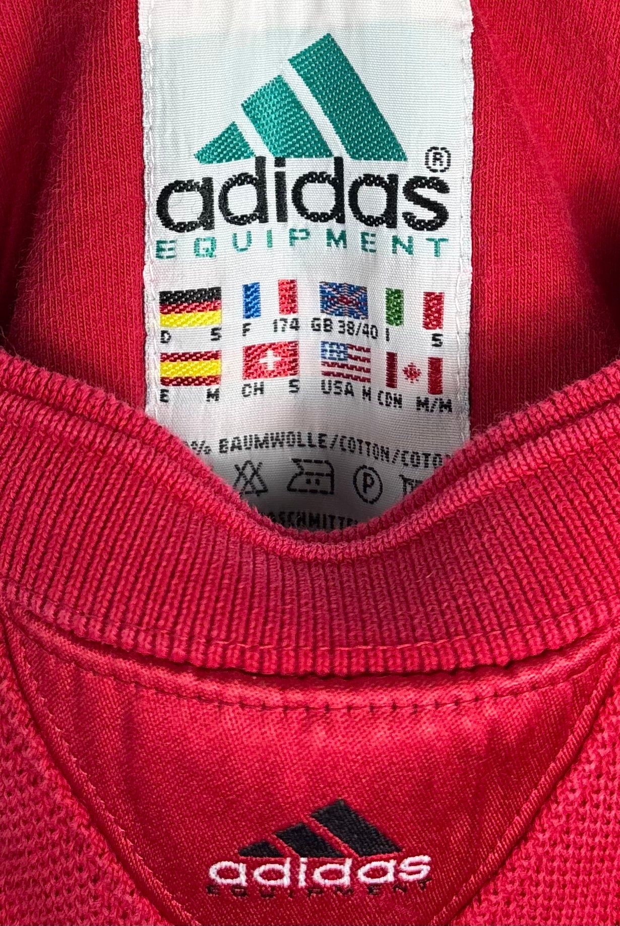 Adidas Equipment Vintage Sweater 90s Rot S - Vinverse