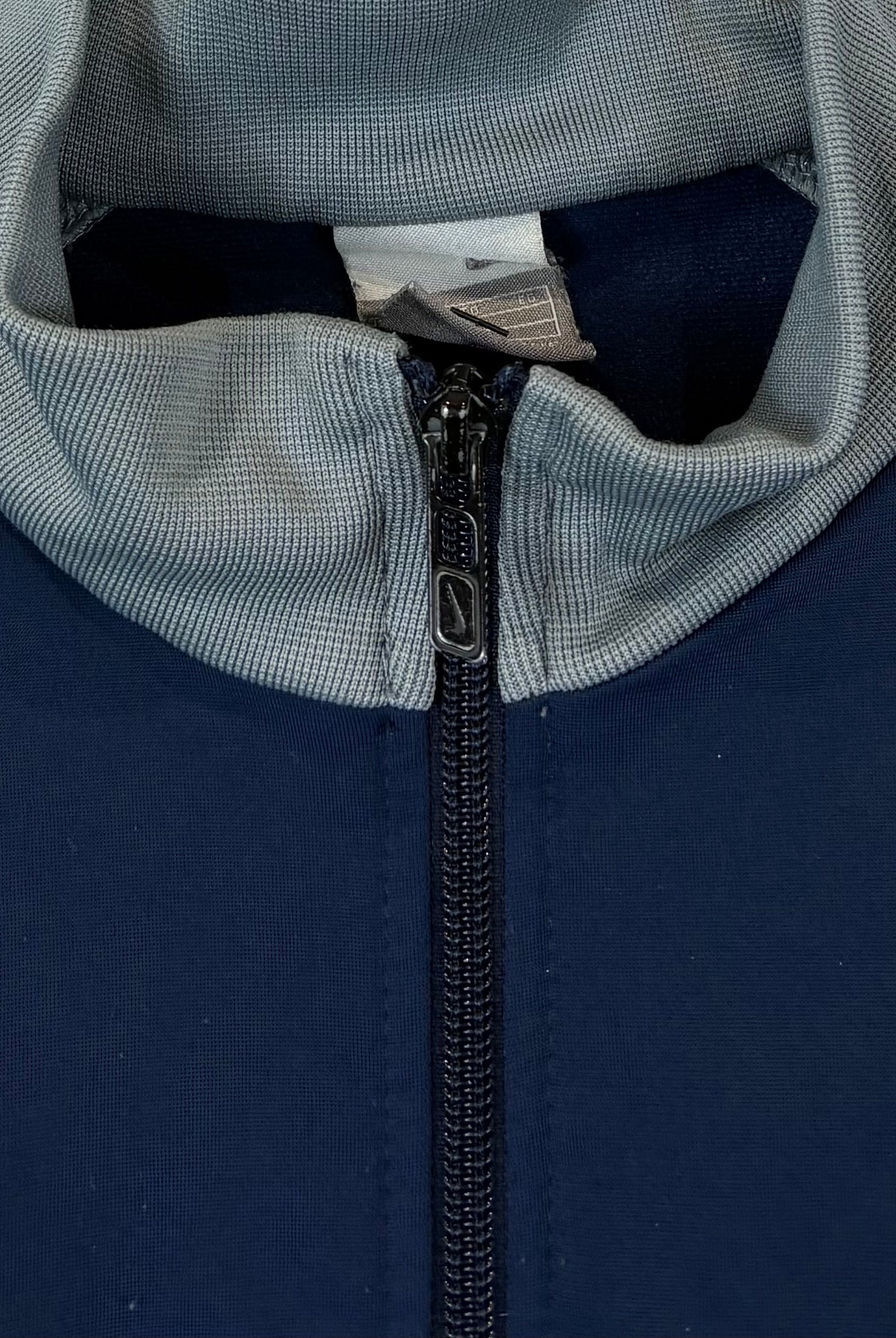 Nike 2000s Y2K Trainingsjacke Marineblau Grau S - Vinverse