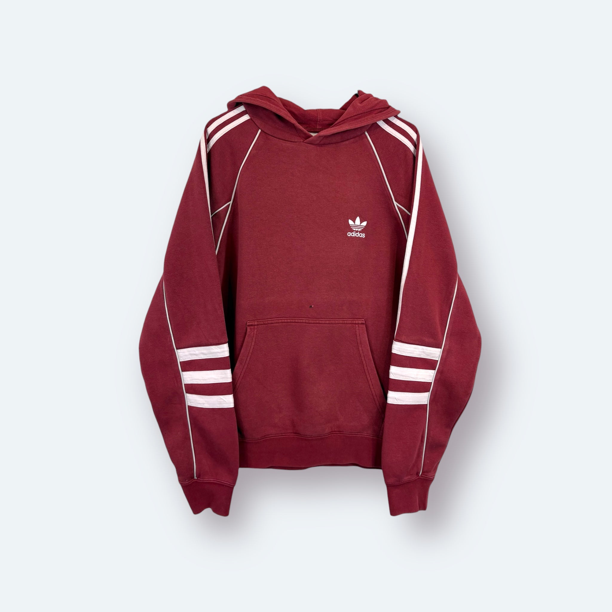 Adidas Trefoil Retro Hoodie Rot S - Vinverse