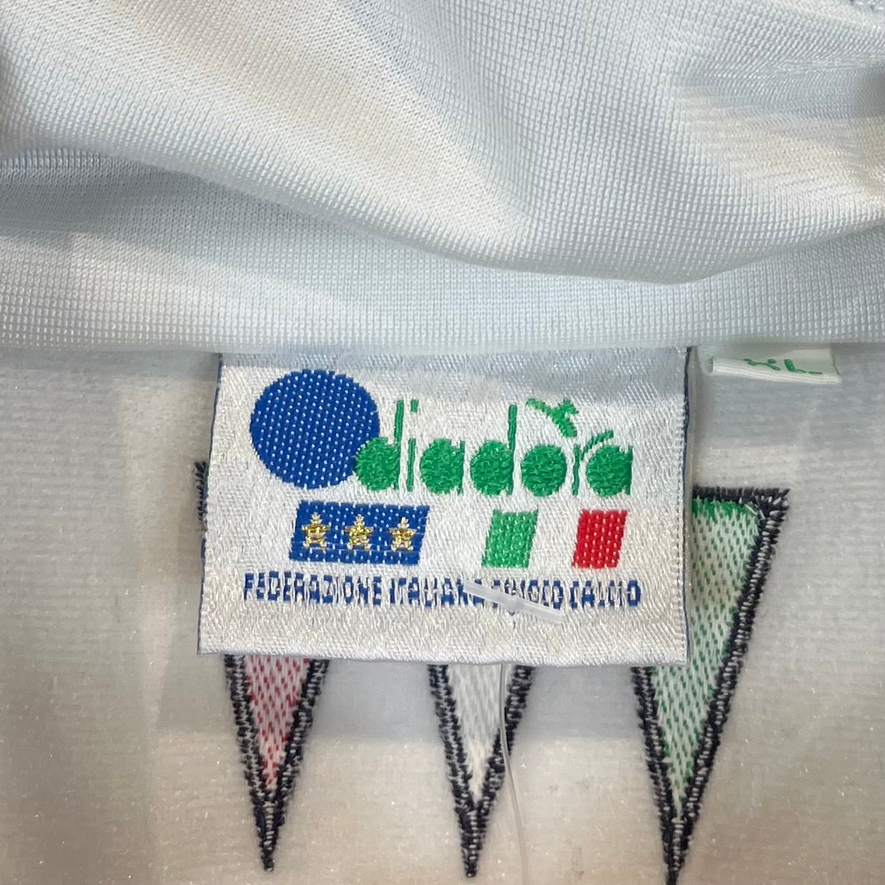 Diadora 1994 Vintage Italien World Cup Pre Match Trainingsjacke Weiß XL - Vinverse