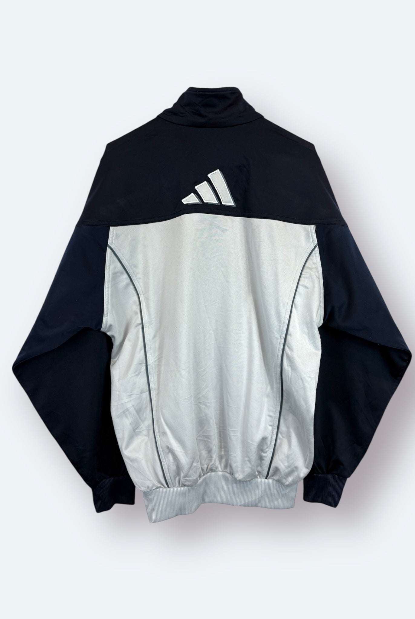 Adidas Vintage Trainingsjacke Grau Schwarz S - Vinverse