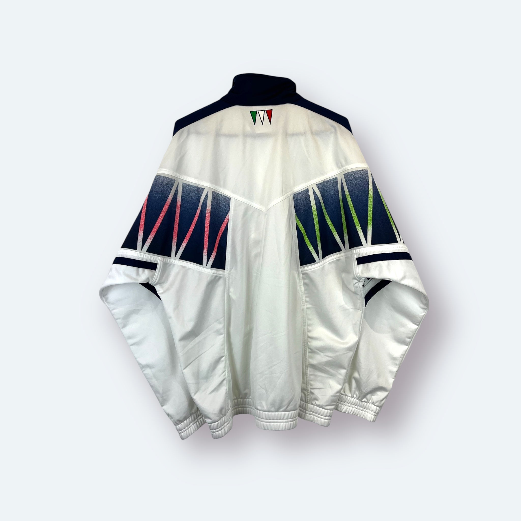 Diadora 1994 Vintage Italien World Cup Pre Match Trainingsjacke Weiß XL - Vinverse