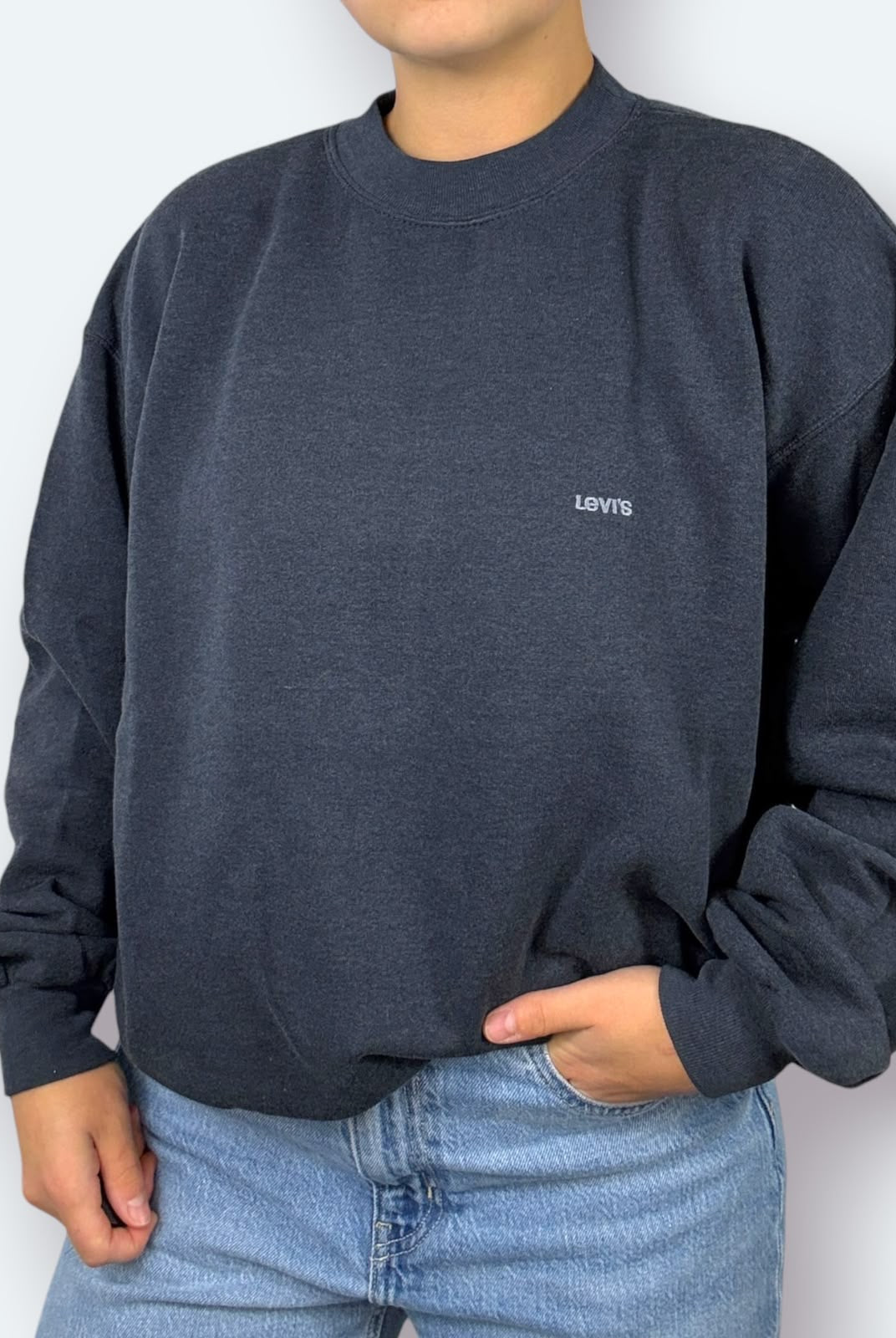 Levi's Vintage Sweater 90s Grau L - Vinverse
