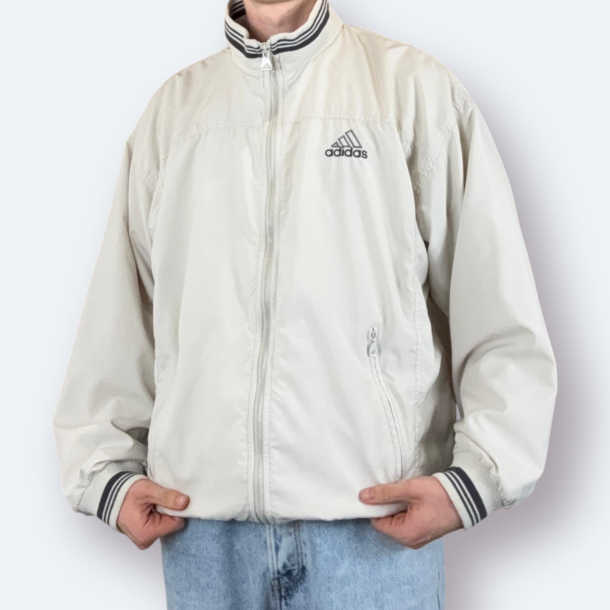 Adidas 90er Trainingsjacke Small Logo bestickt L - Vinverse