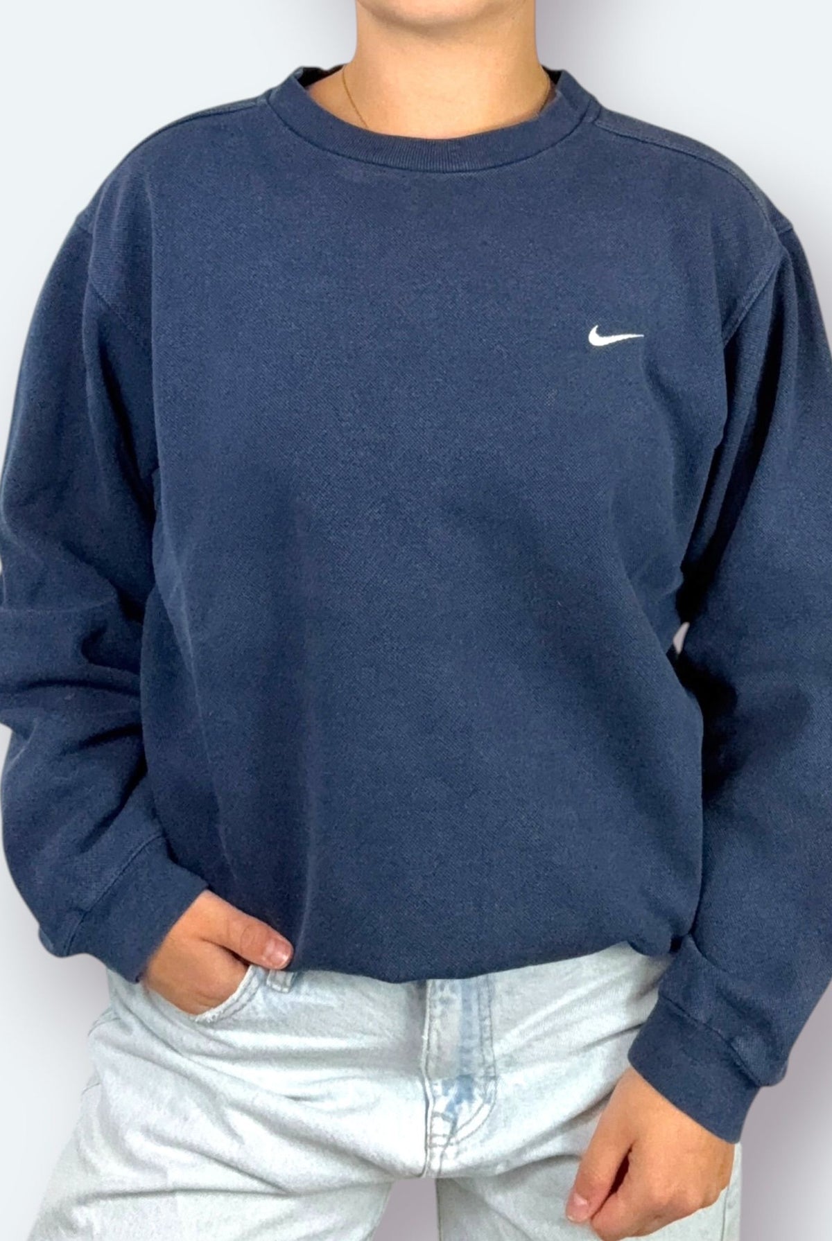 Nike Vintage Sweater 90s Marineblau XS - Vinverse