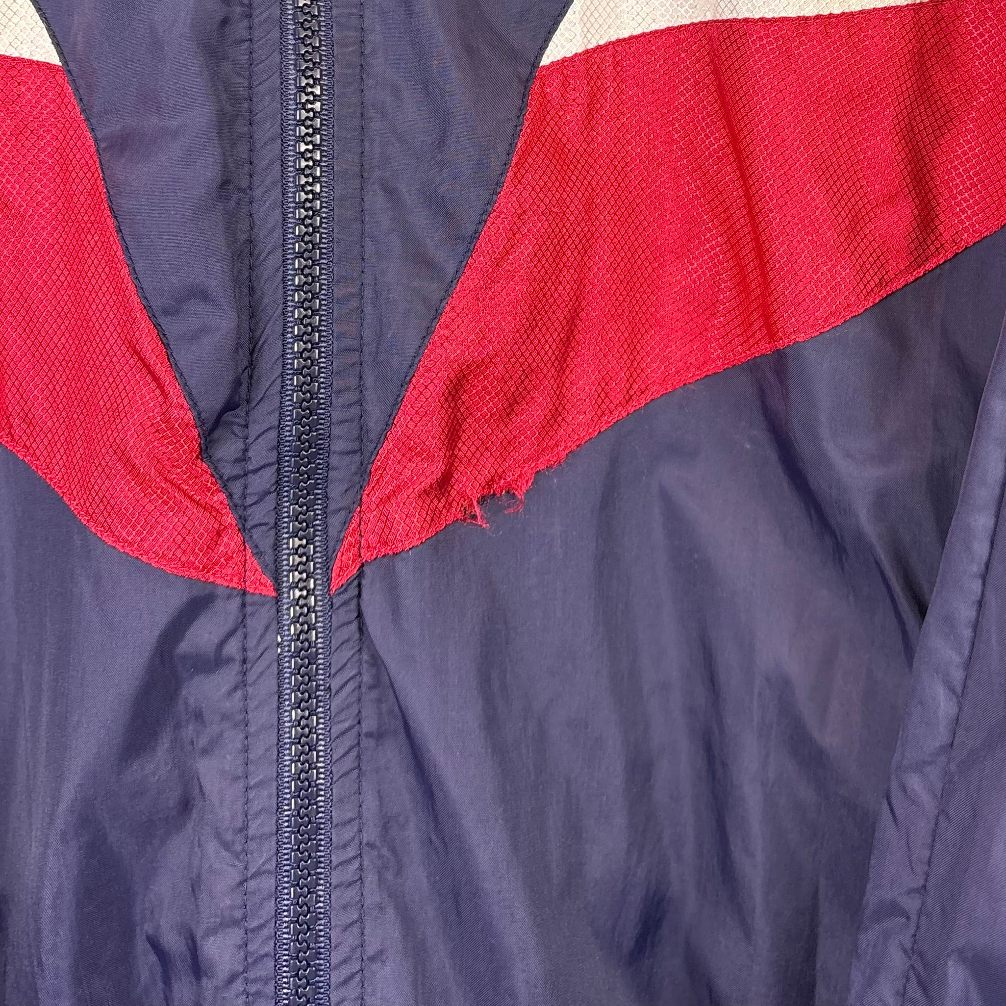 Adidas 90s Vintage Trainingsjacke Marineblau Rot M - Vinverse