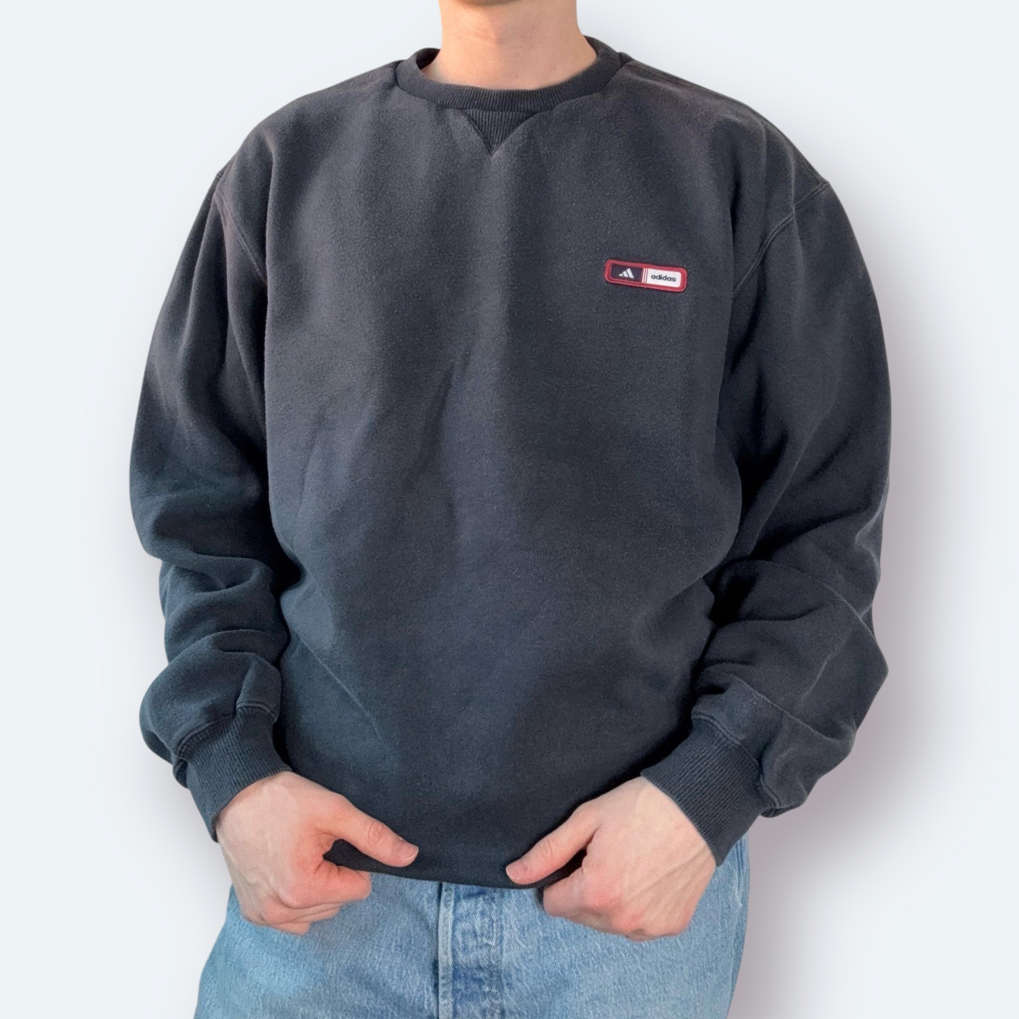 Adidas 2005 Small Logo Sweater Marineblau L - Vinverse