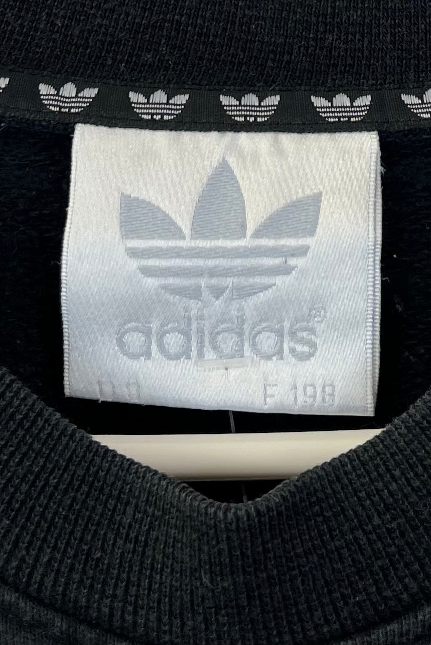 Adidas 80er Vintage Print Sweater Schwarz XL - Vinverse