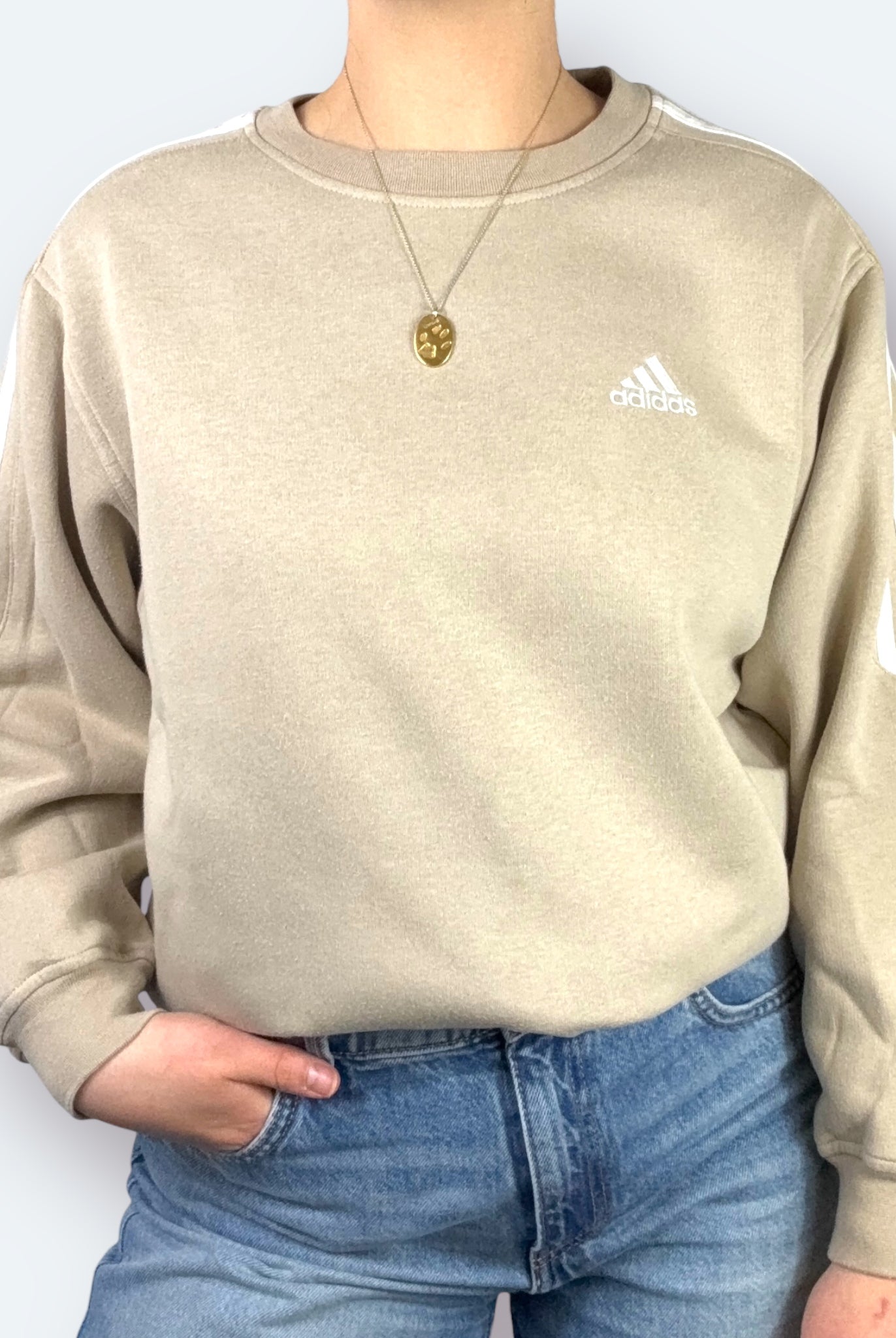 Adidas 2002 Sweater Beige XS - Vinverse