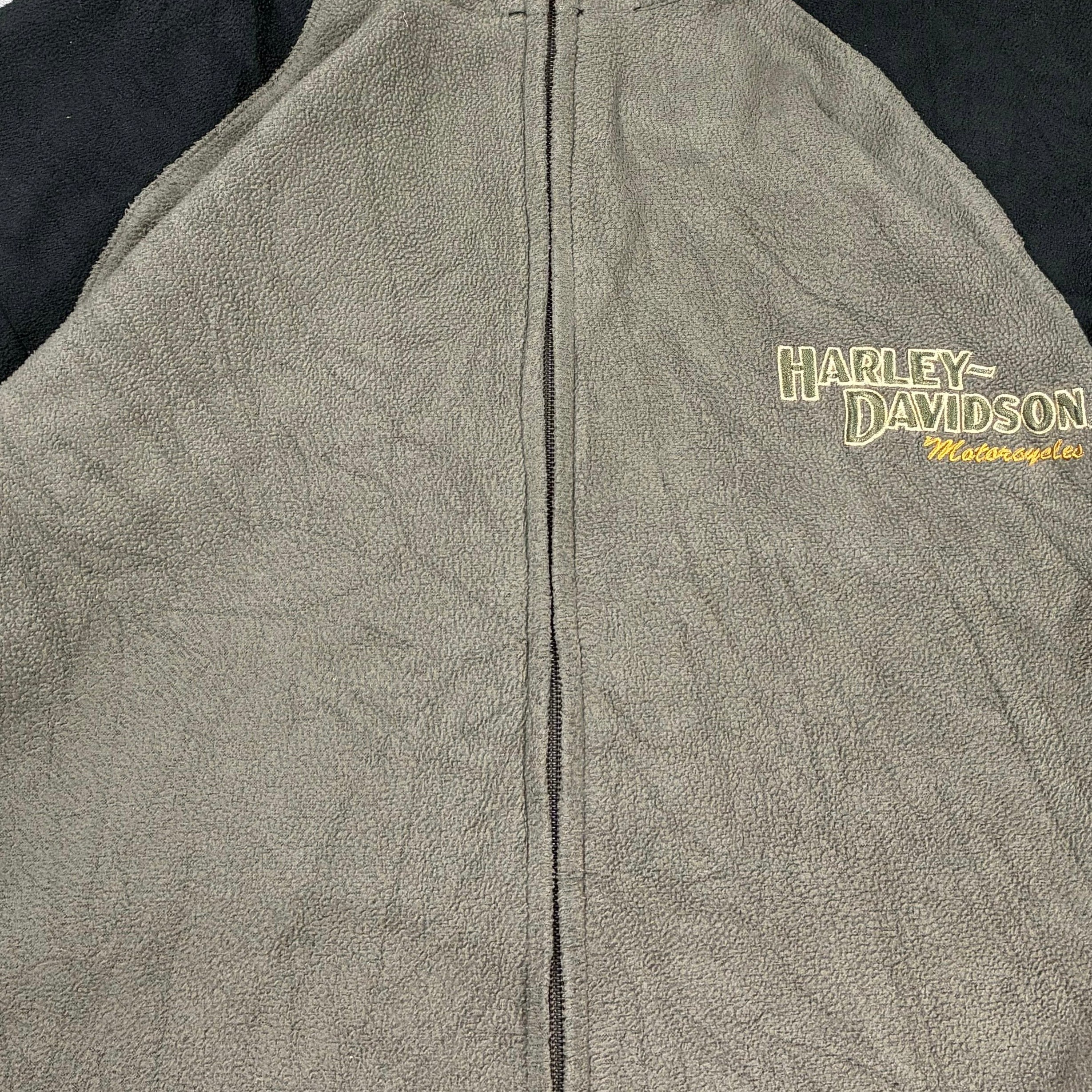 Harley Davidson Fleece Jacke Grau Schwarz XL - Vinverse