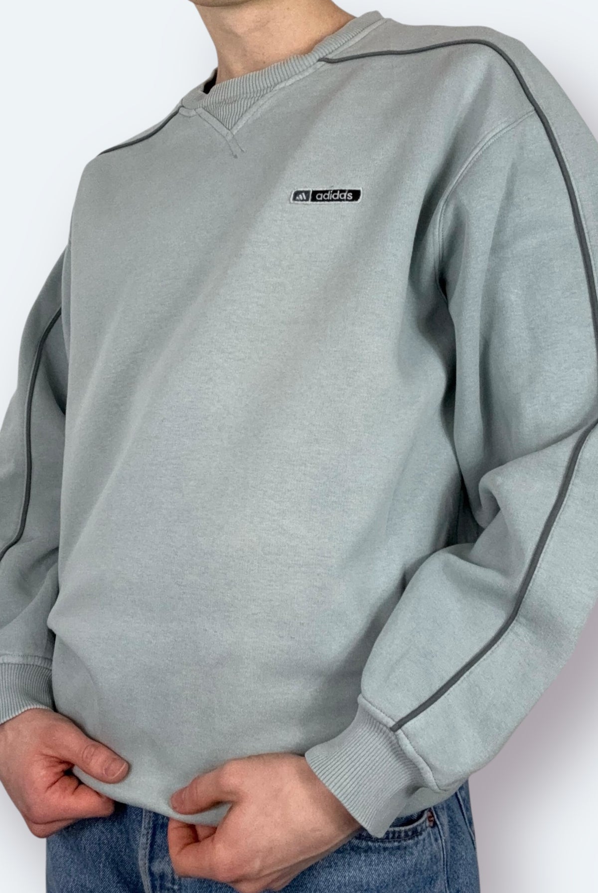 Adidas Y2K Sweater 2003 Grau M - Vinverse