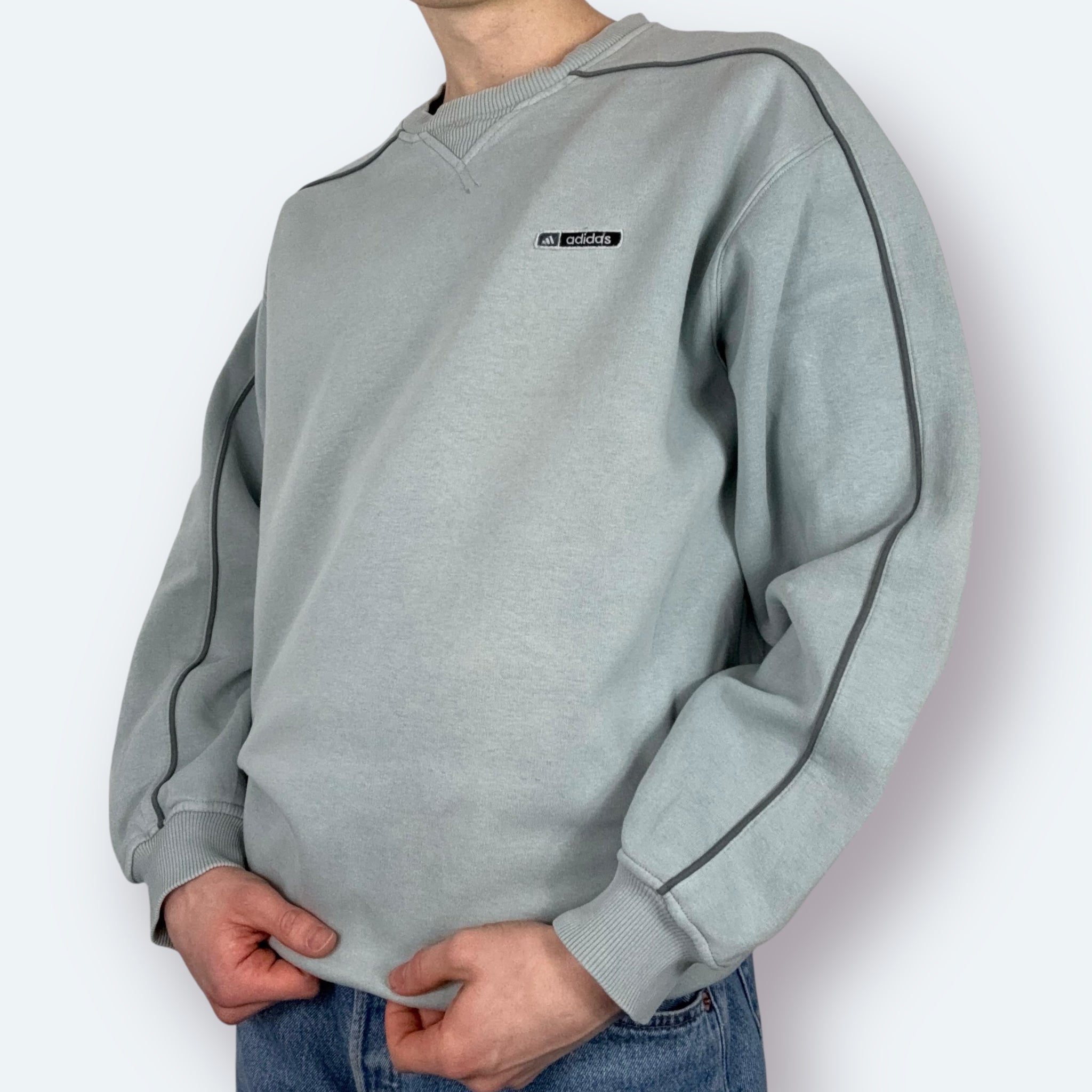 Adidas Y2K Sweater 2003 Grau M - Vinverse