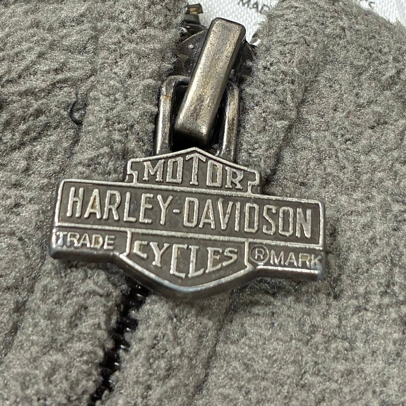 Harley Davidson Fleece Jacke Grau Schwarz XL - Vinverse