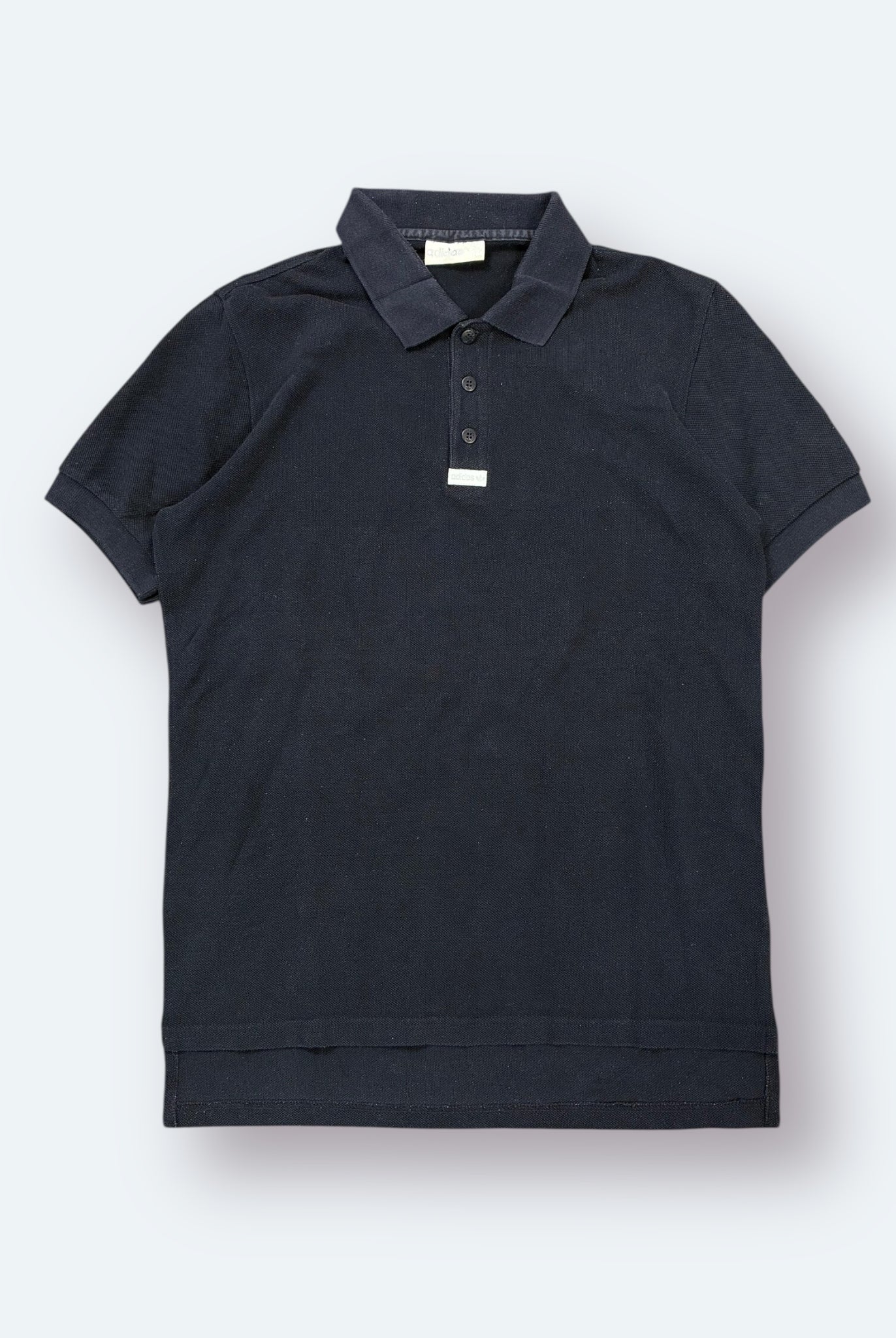 Adidas 80er Vintage Polo Shirt bestickt Schwarz M - Vinverse