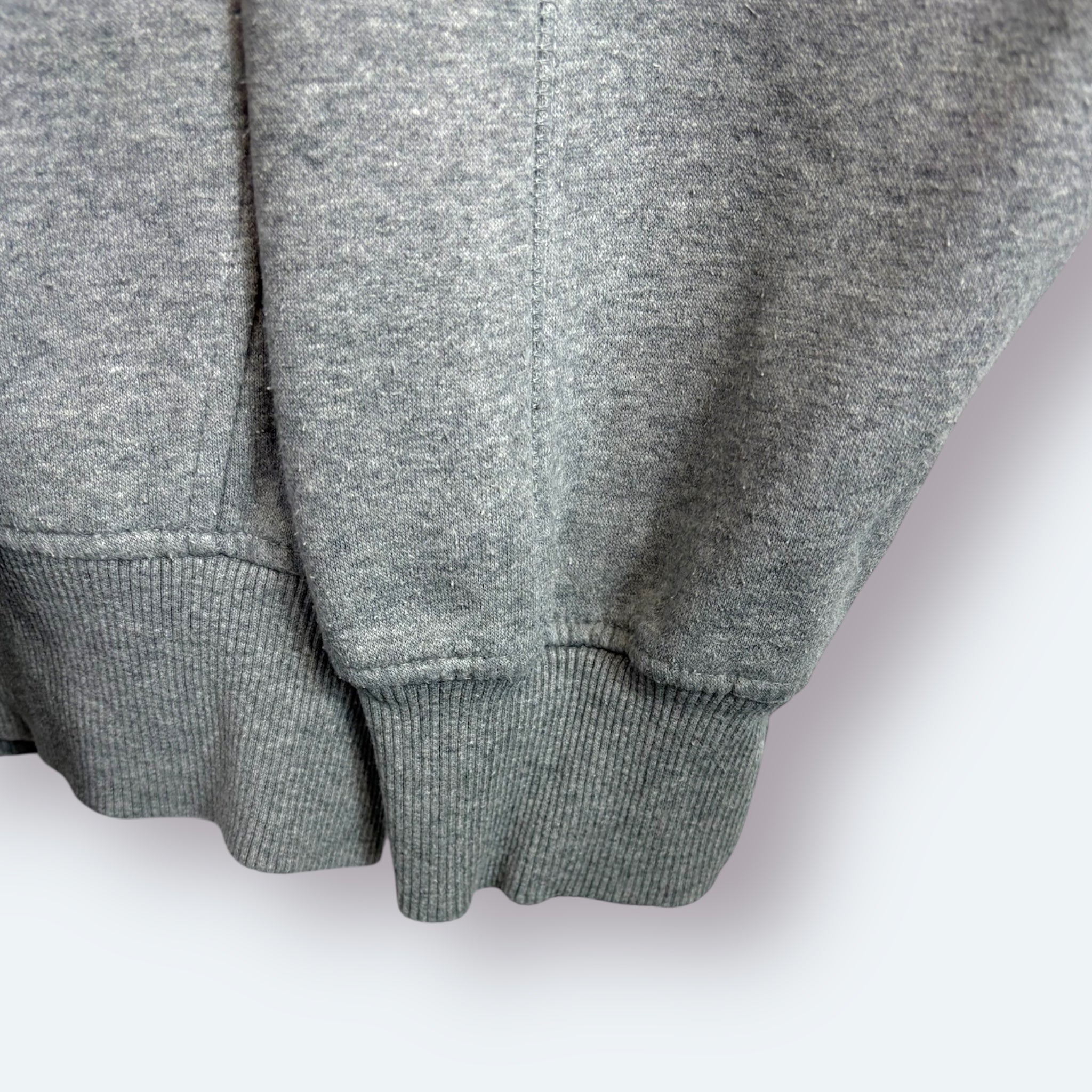 Nike 2000s Y2K Sweater Center Swoosh Grau XL - Vinverse