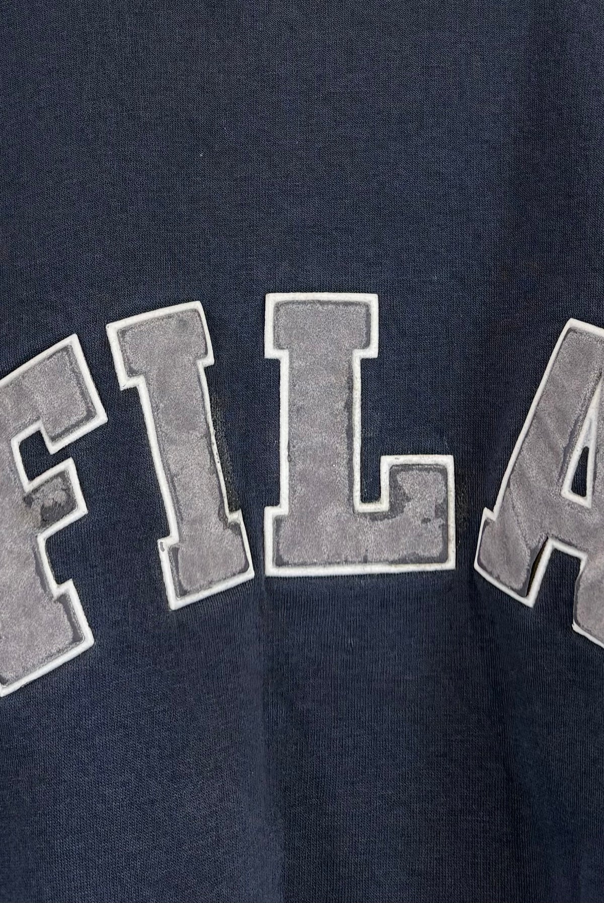 Fila Big Logo Sweater Marineblau S - Vinverse