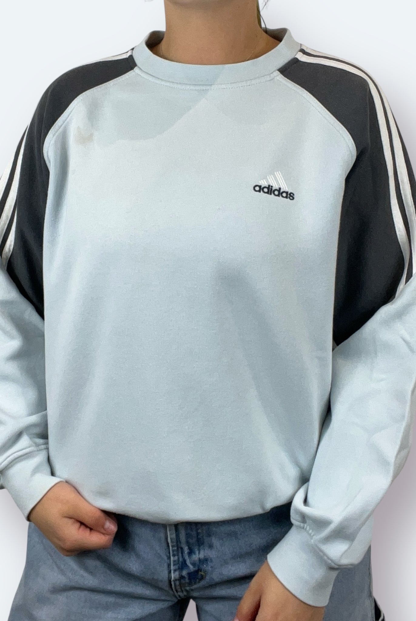 Adidas Vintage Sweater 2003 Hellblau S - Vinverse