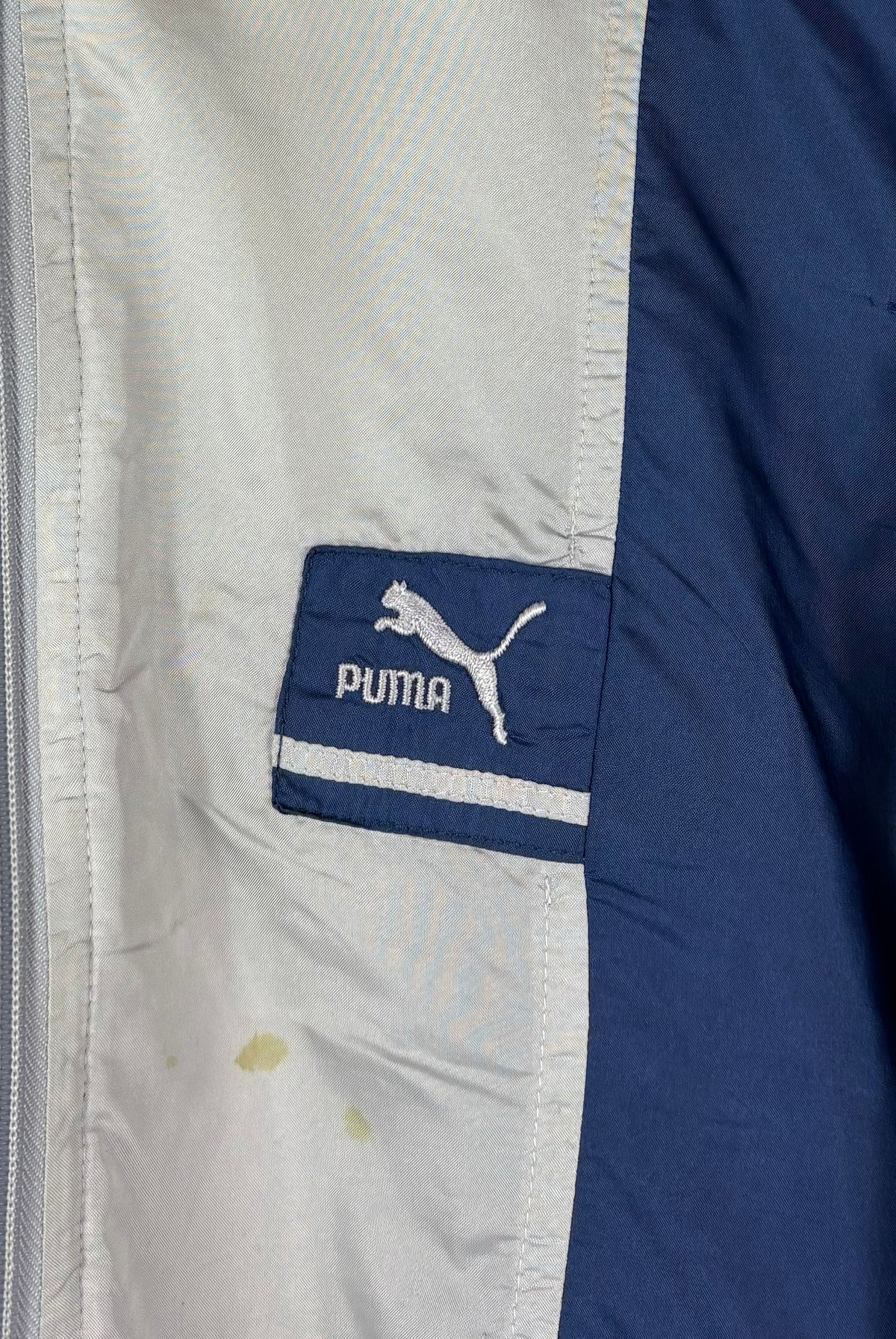 Puma 90s Vintage Trainingsjacke Weiß Blau M - Vinverse
